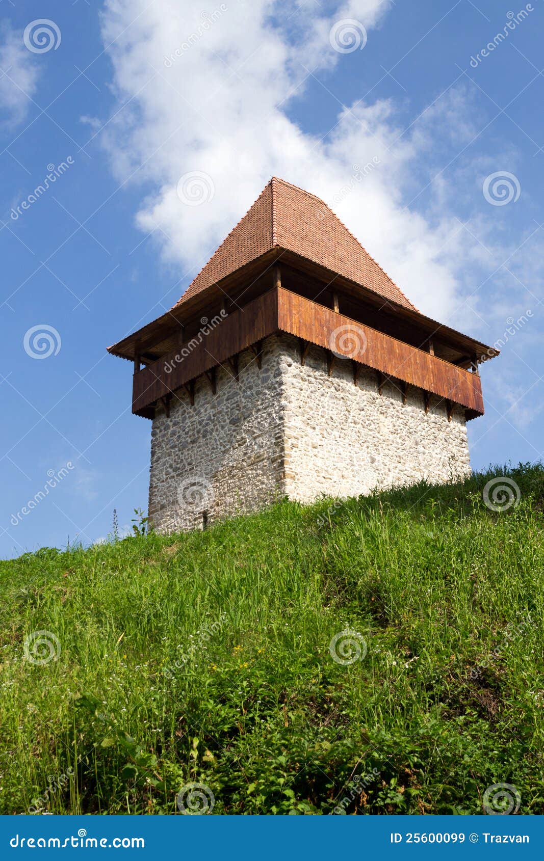 Medieval Fortress Tower stock image. Image of bastion - 25600099
