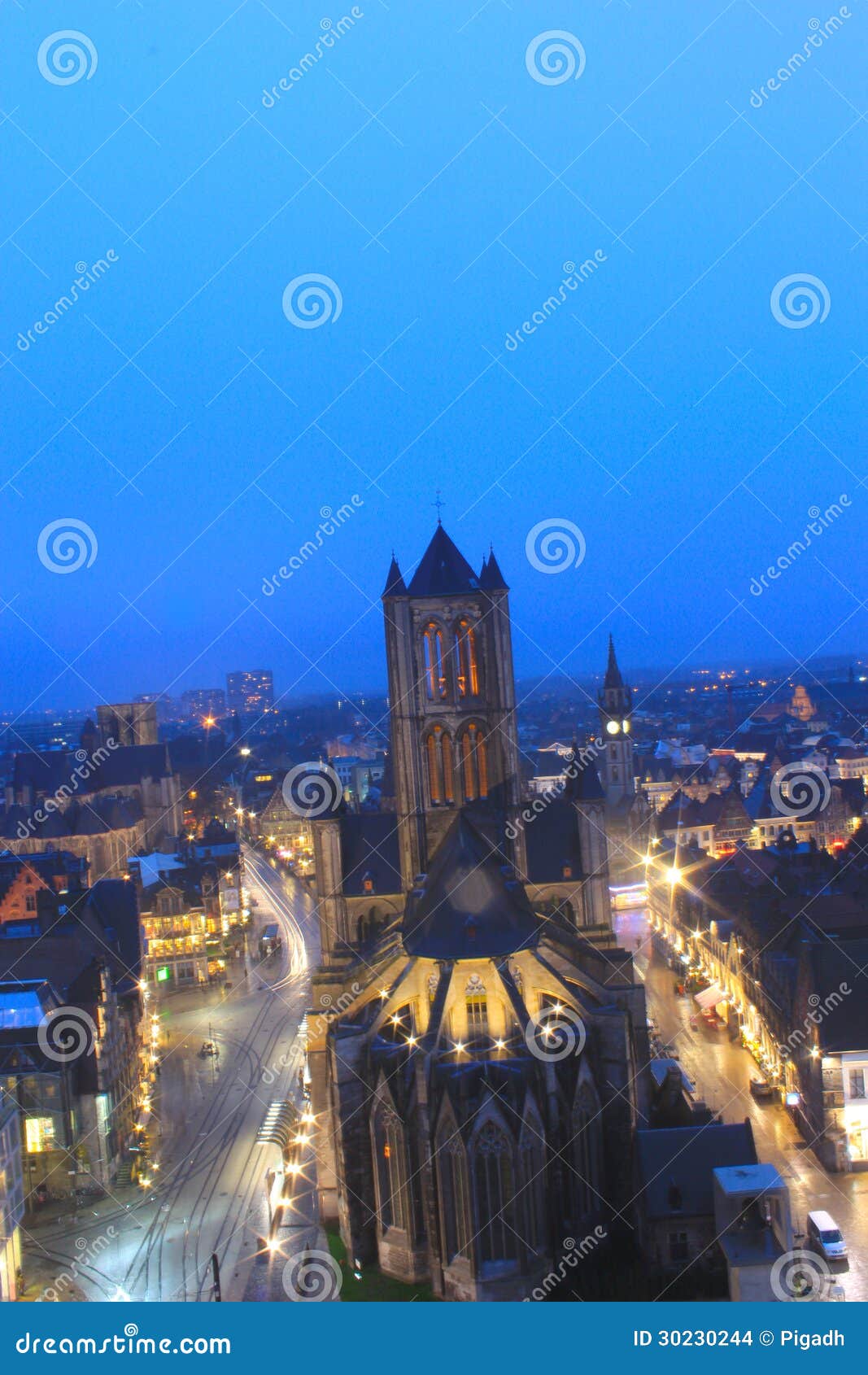 medieval ghent church, belgium