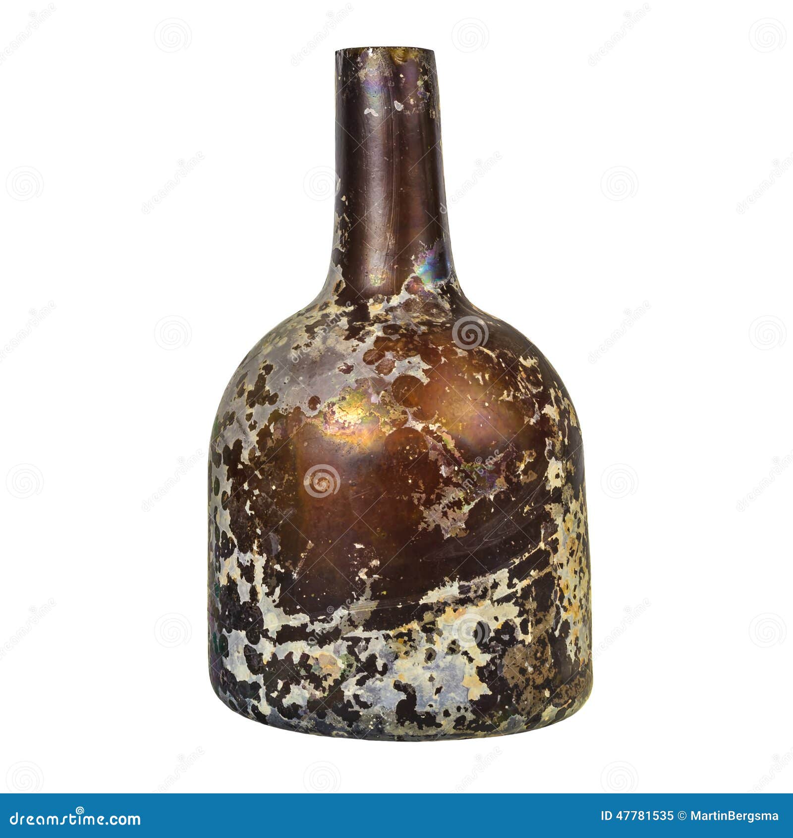 Medieval Glass Bottle Isolated on White Stock Image Image of alcohol