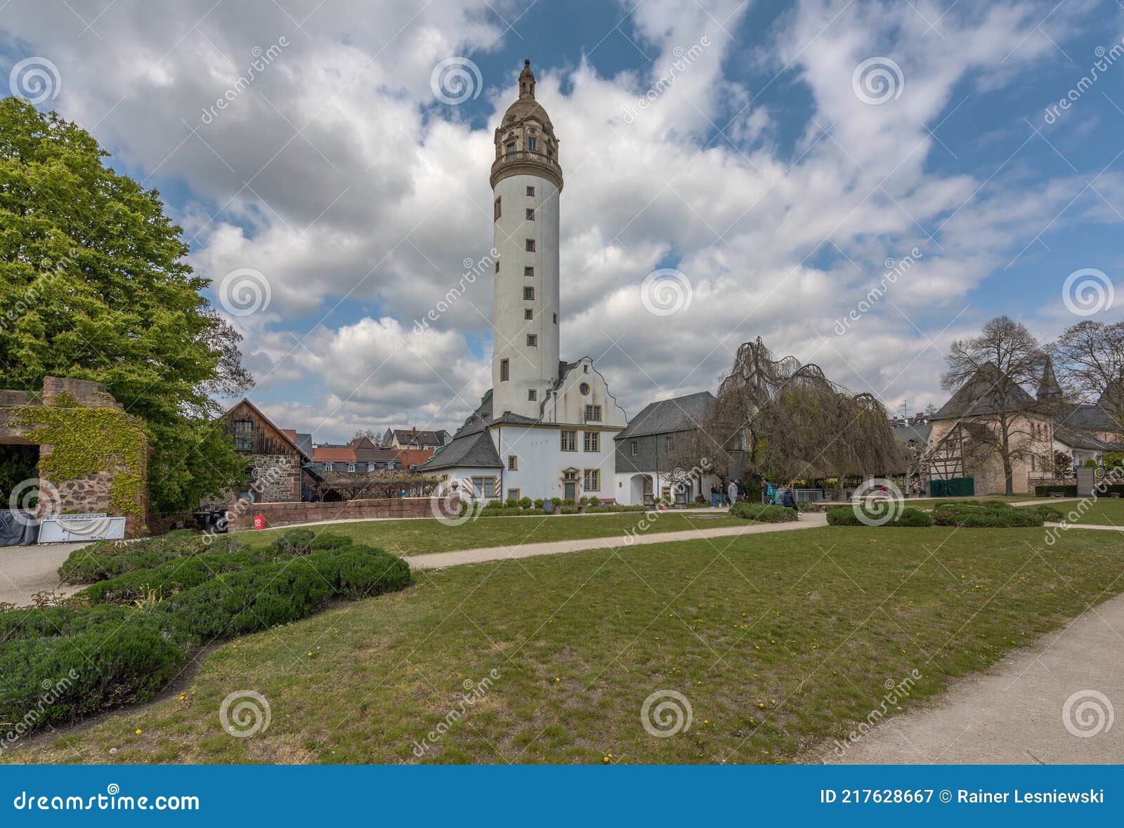 Medieval Hoechster Castle in Frankfurt Hoechst, Germany Editorial