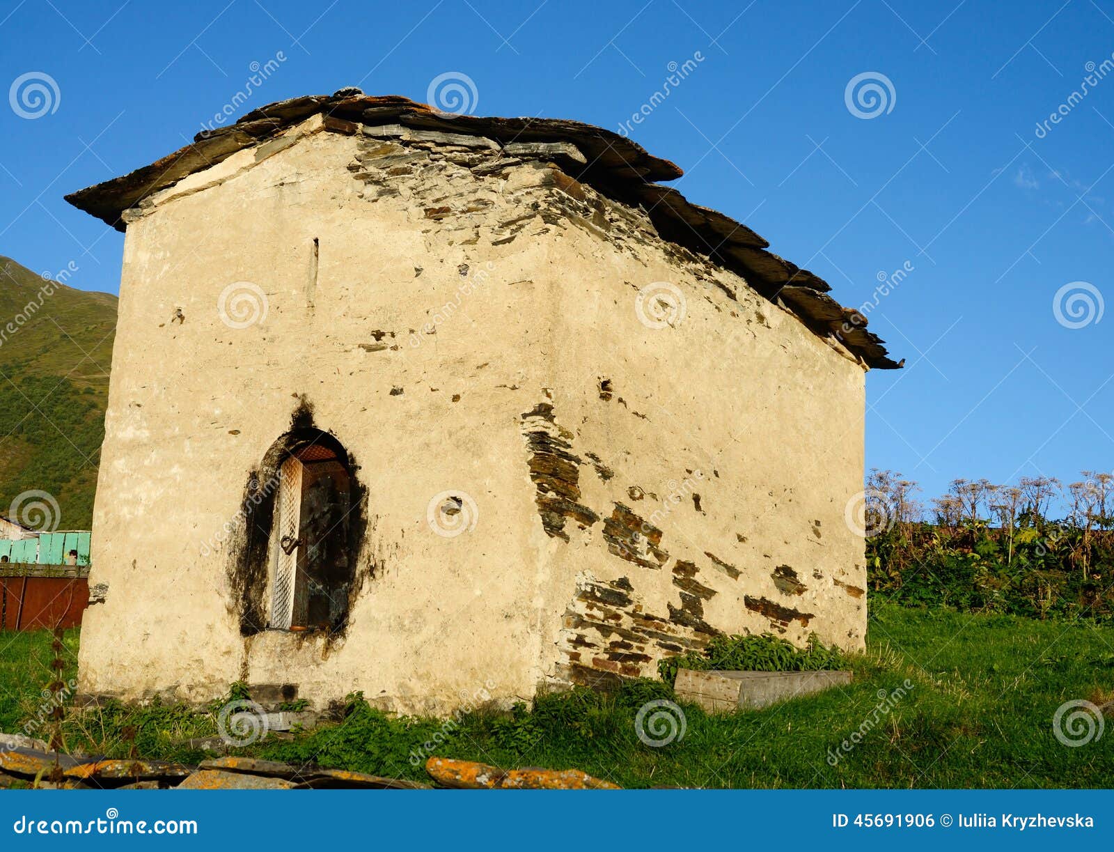 Medieval House in Ushguli,highest Settlement in Europe,Georgia Stock ...