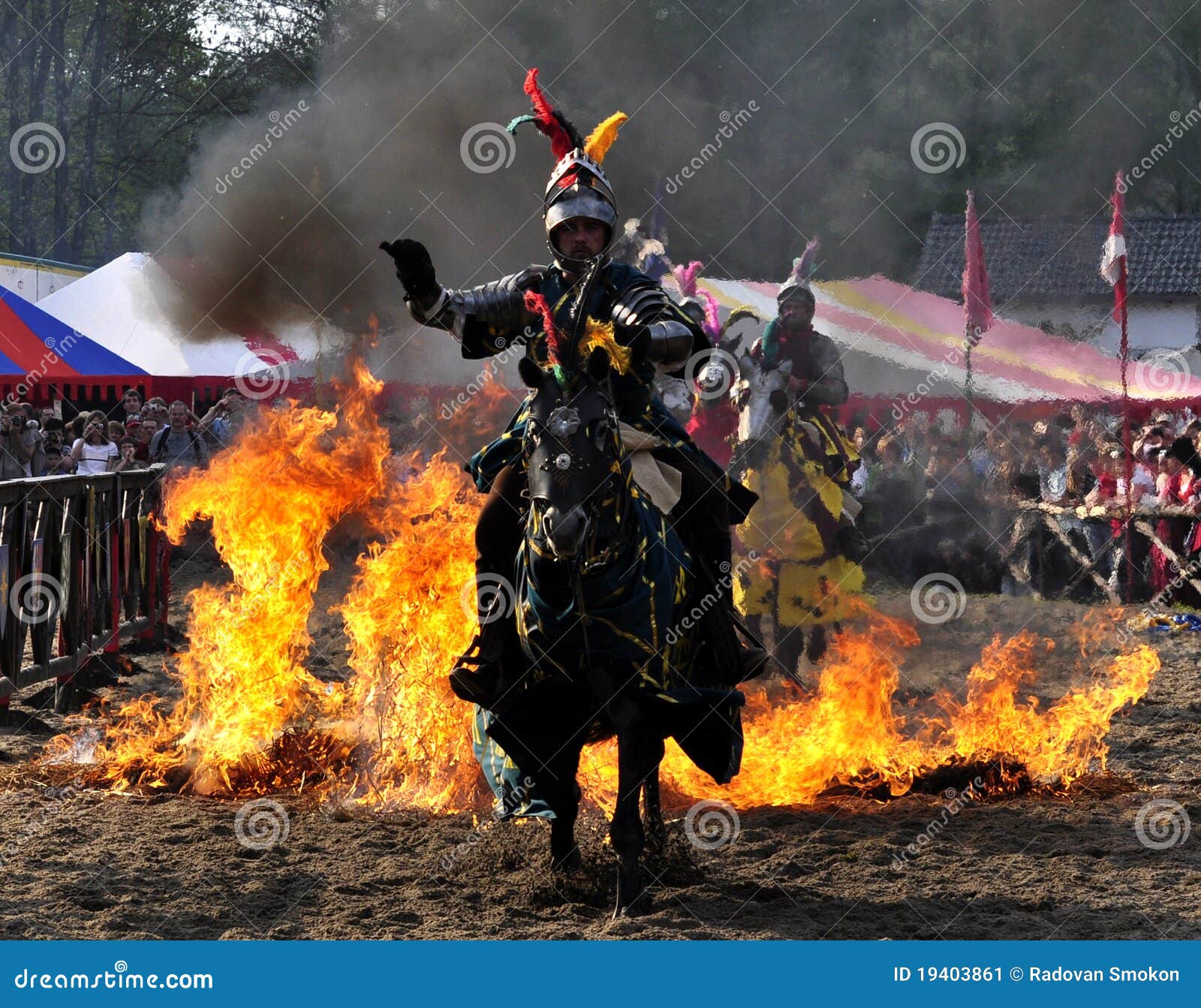 medieval knight on horseback