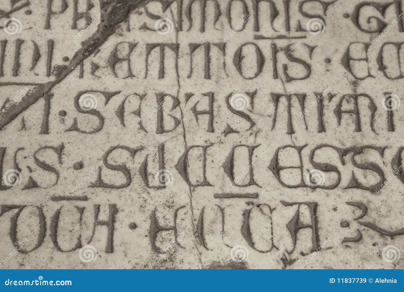 Medieval Latin Catholic Inscription Stock Image Image of engraving