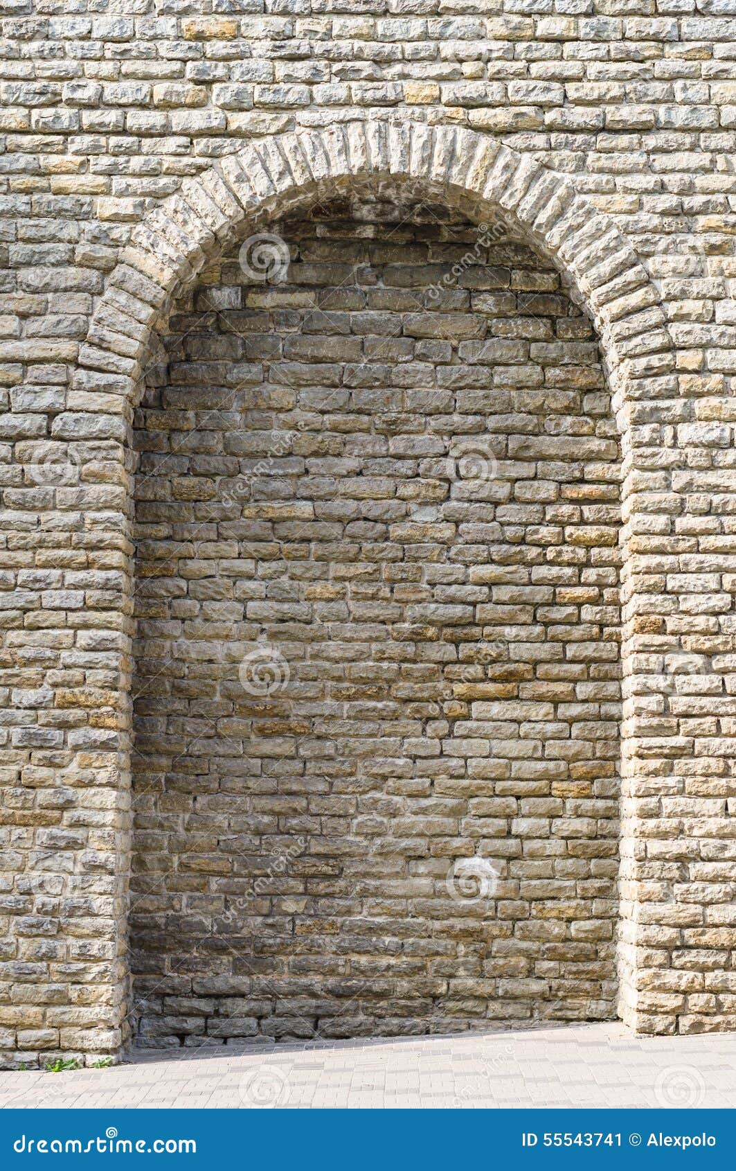 Medieval Limestone Wall with Arch Stock Image Image of medieval
