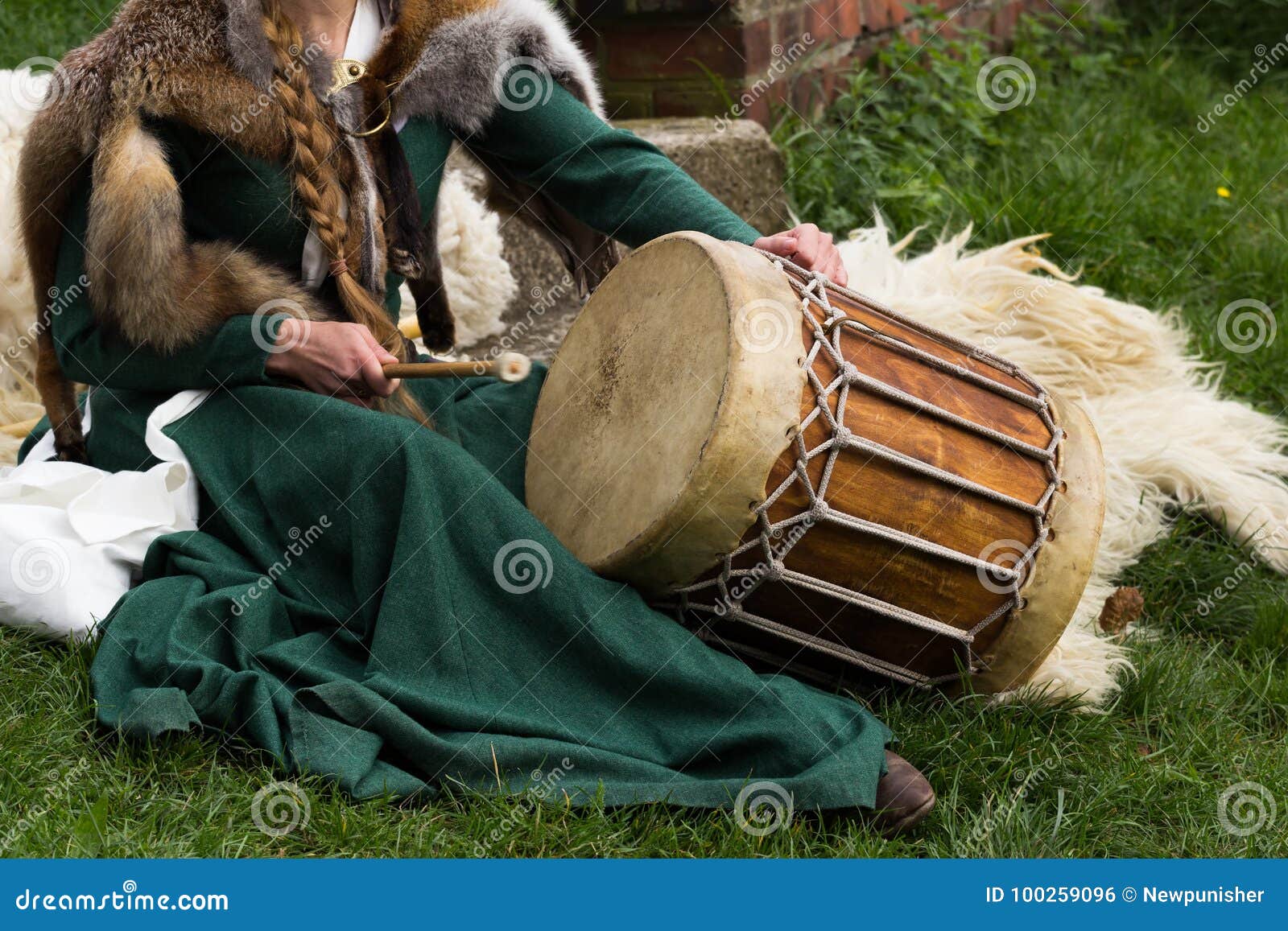Medieval Musical Instrument Stock Photo - Image of knight, background