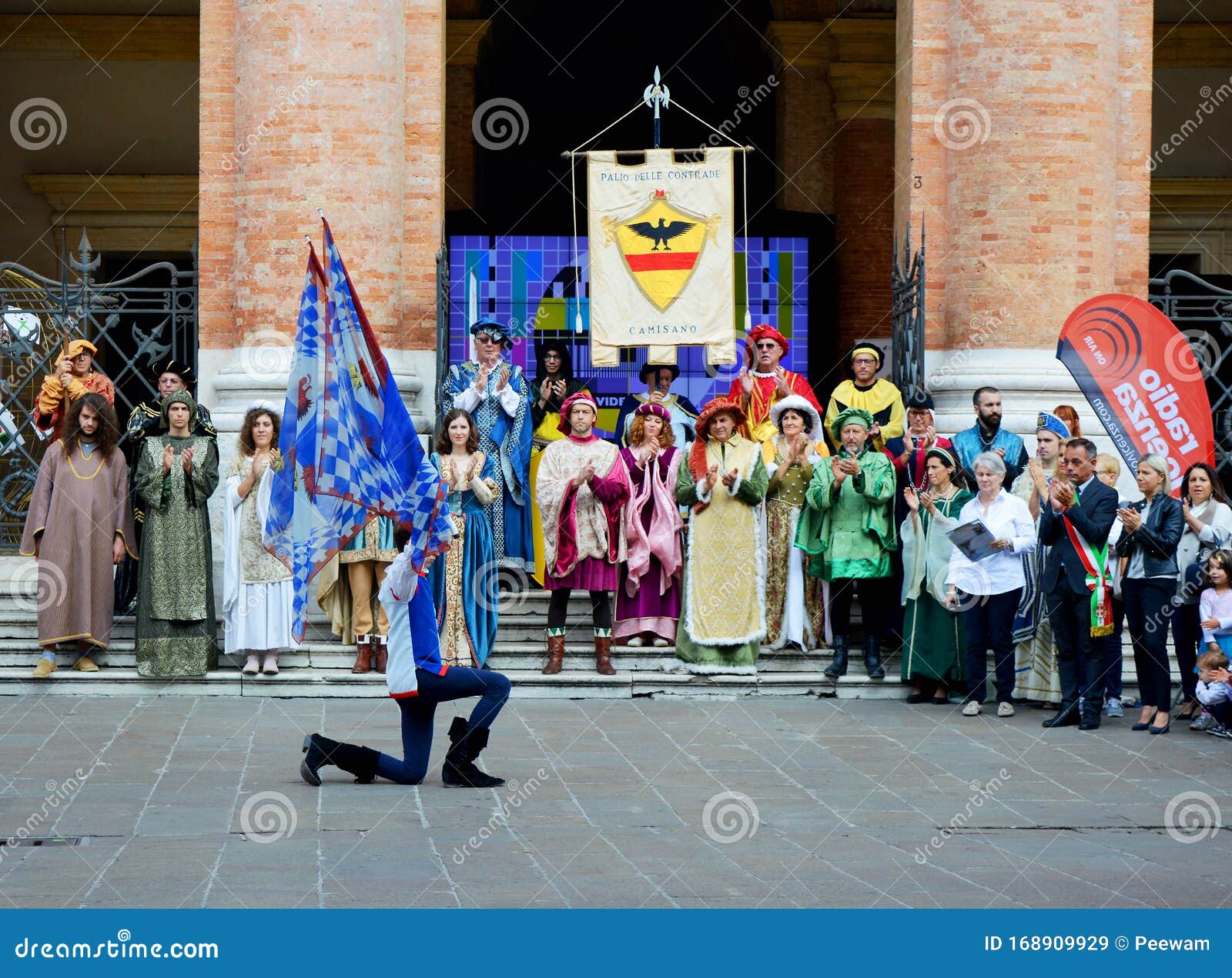 Medieval Pageantry in a Festival in Vicenza Italy Editorial Stock Image