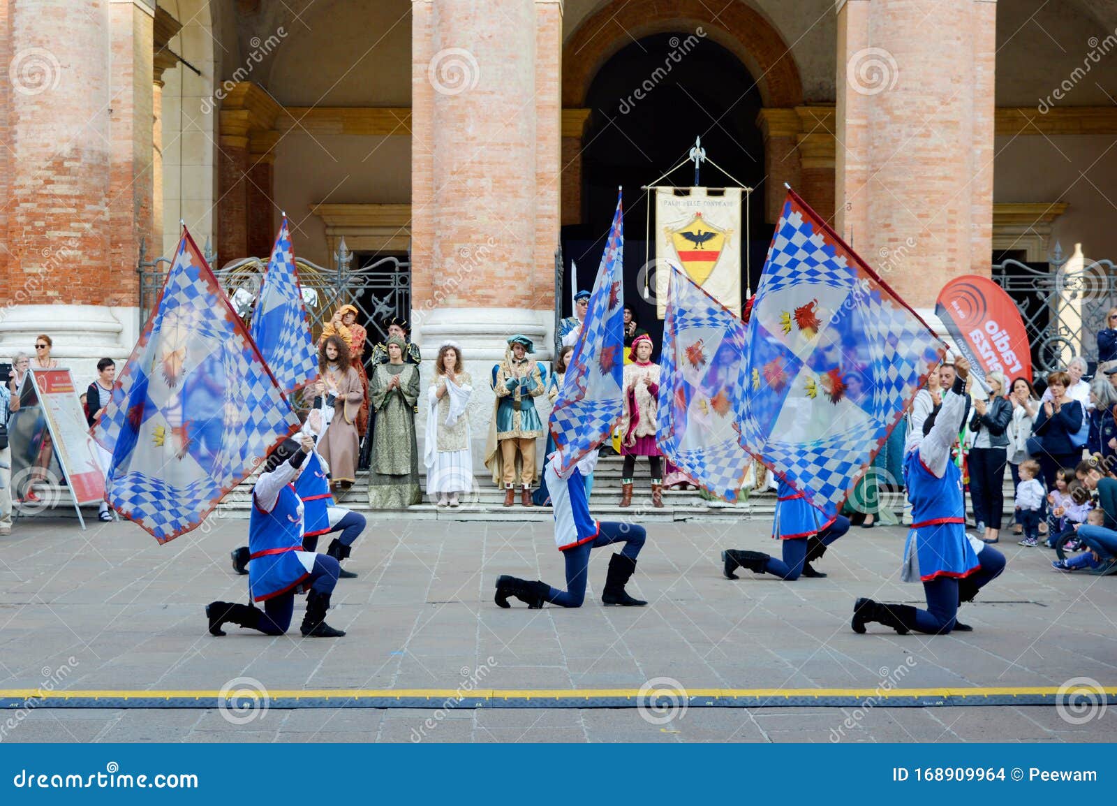 Medieval Pageantry in a Festival in Vicenza Italy Editorial Stock Image