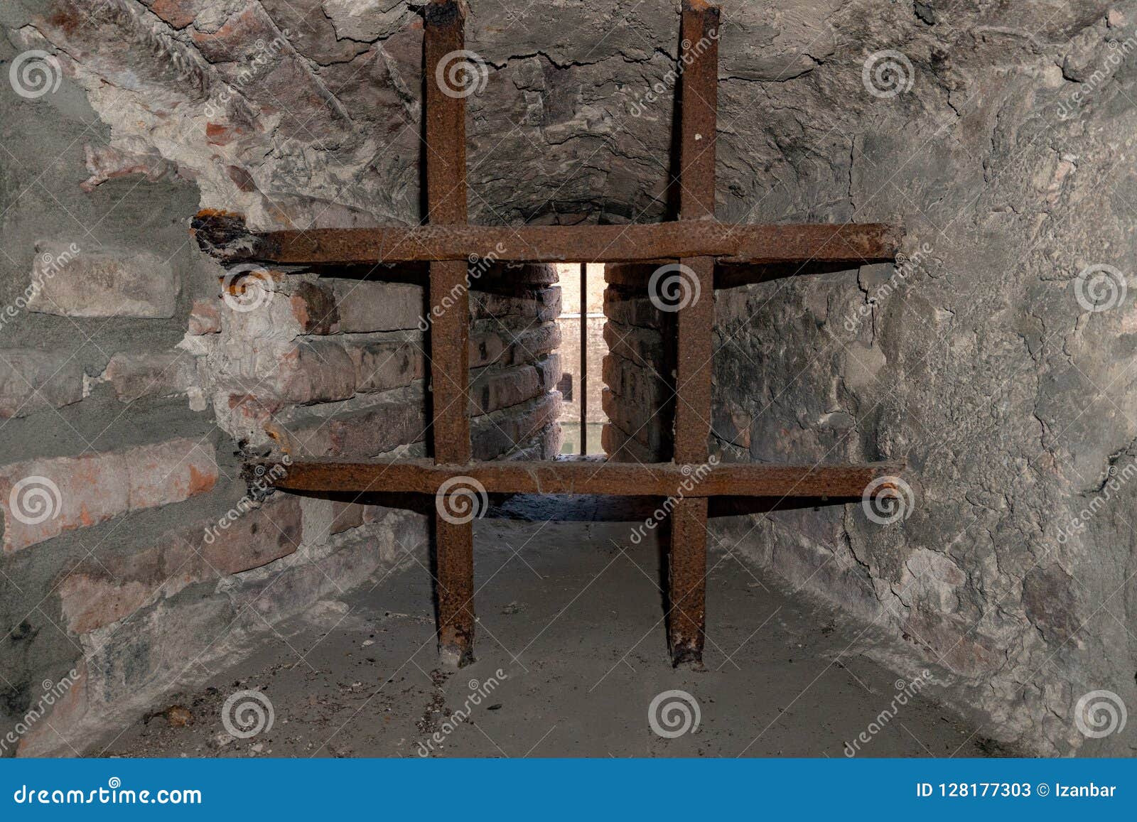 Medieval Prison Iron Bars Grate Stock Image Image of window, wall