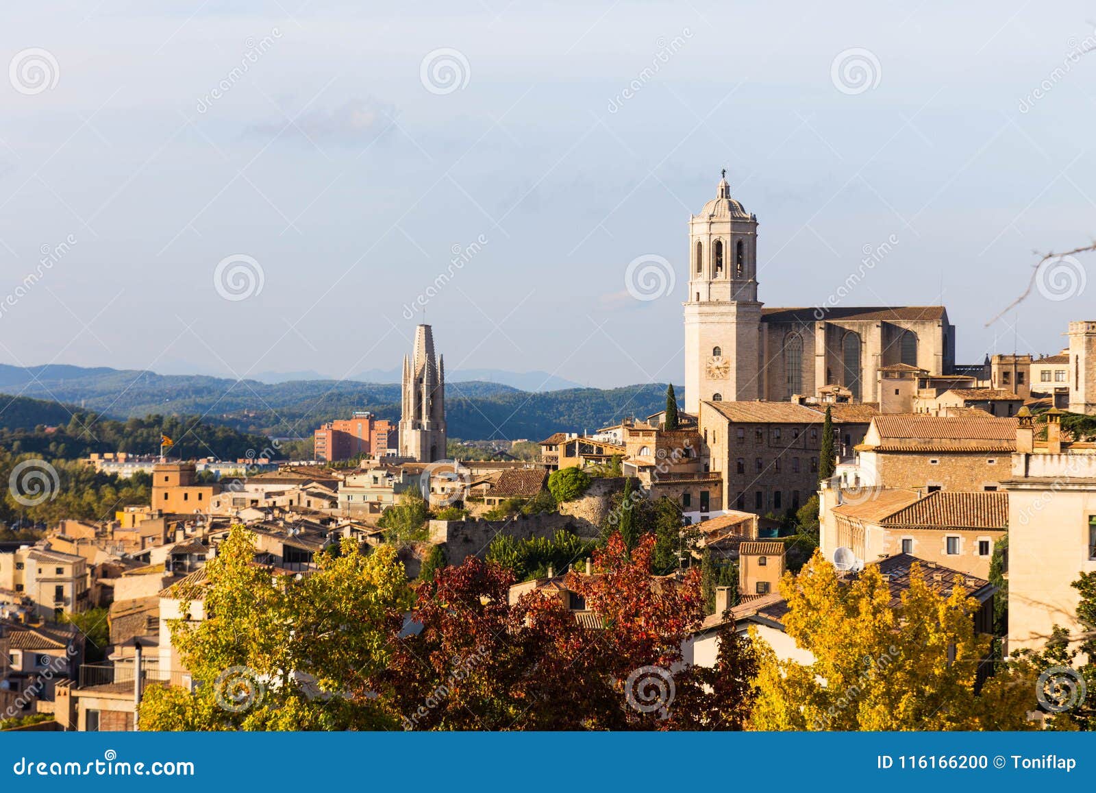 the medieval quarter of gerona. costa brava, catalonia, spain.