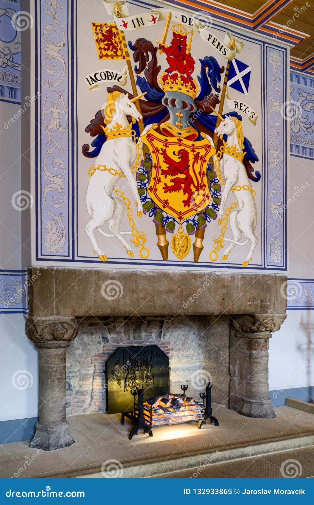 Medieval Room At Stirling Castle Scotland Editorial Image