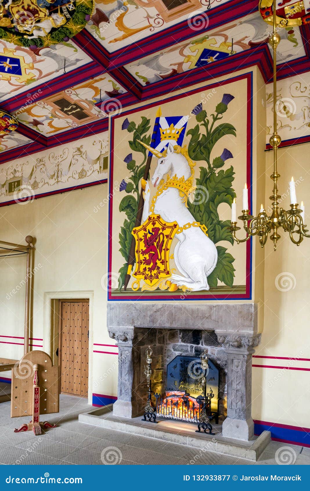 Medieval Room At Stirling Castle Scotland Editorial