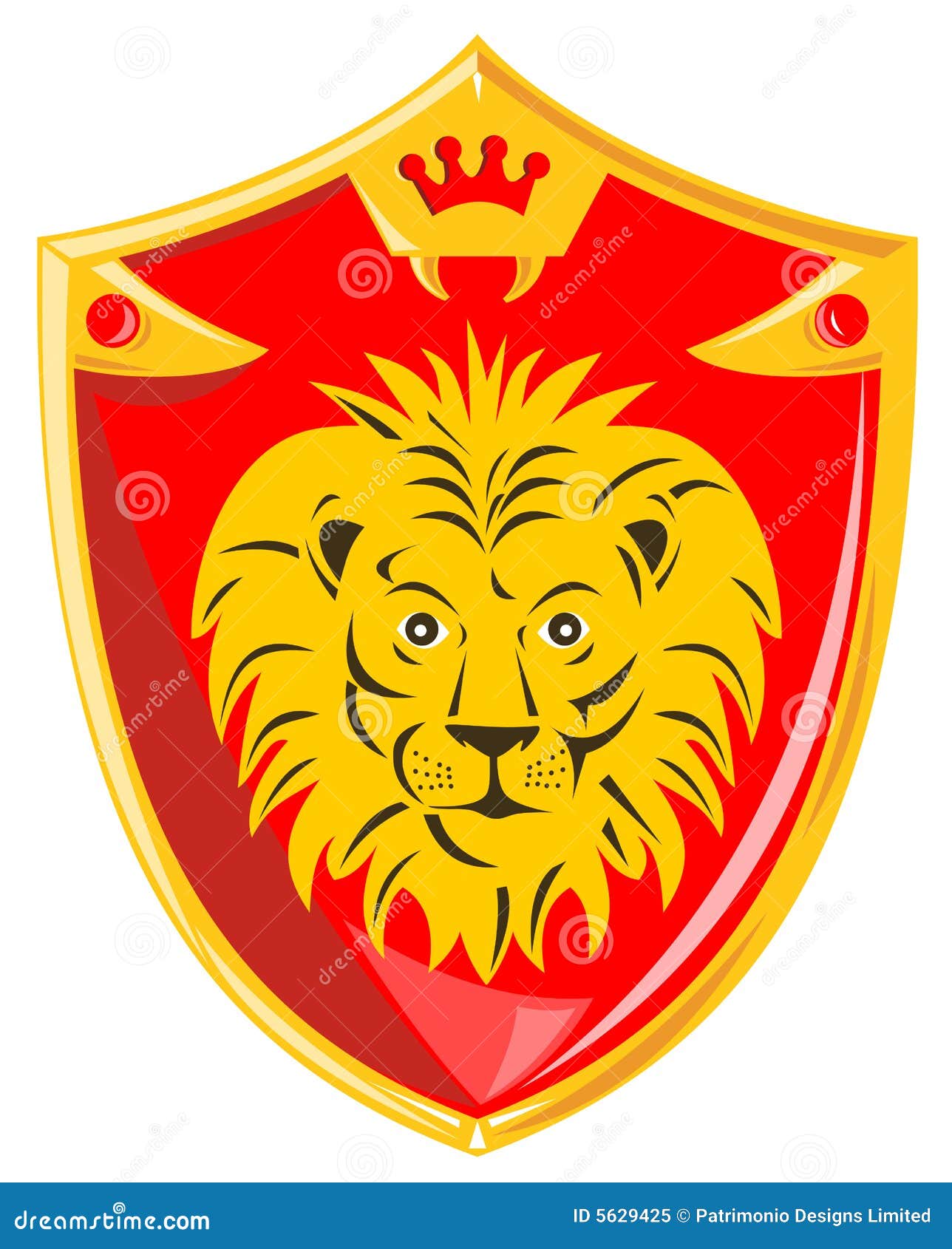 Premium AI Image  A lion with a sword and a shield on his chest