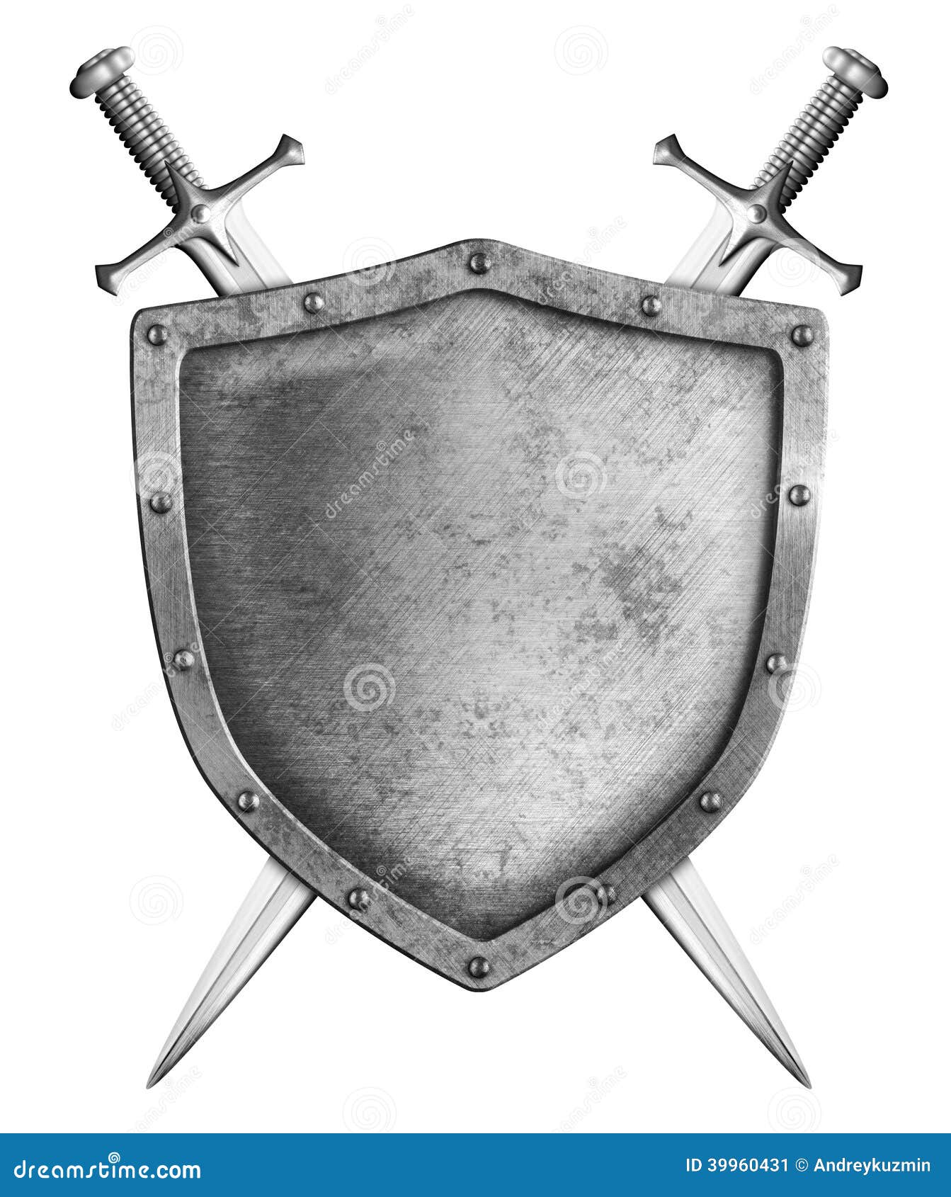 Medieval Round Shield with Two Swords Coat of Arms Stock Image - Image of  antique, crest: 39999355