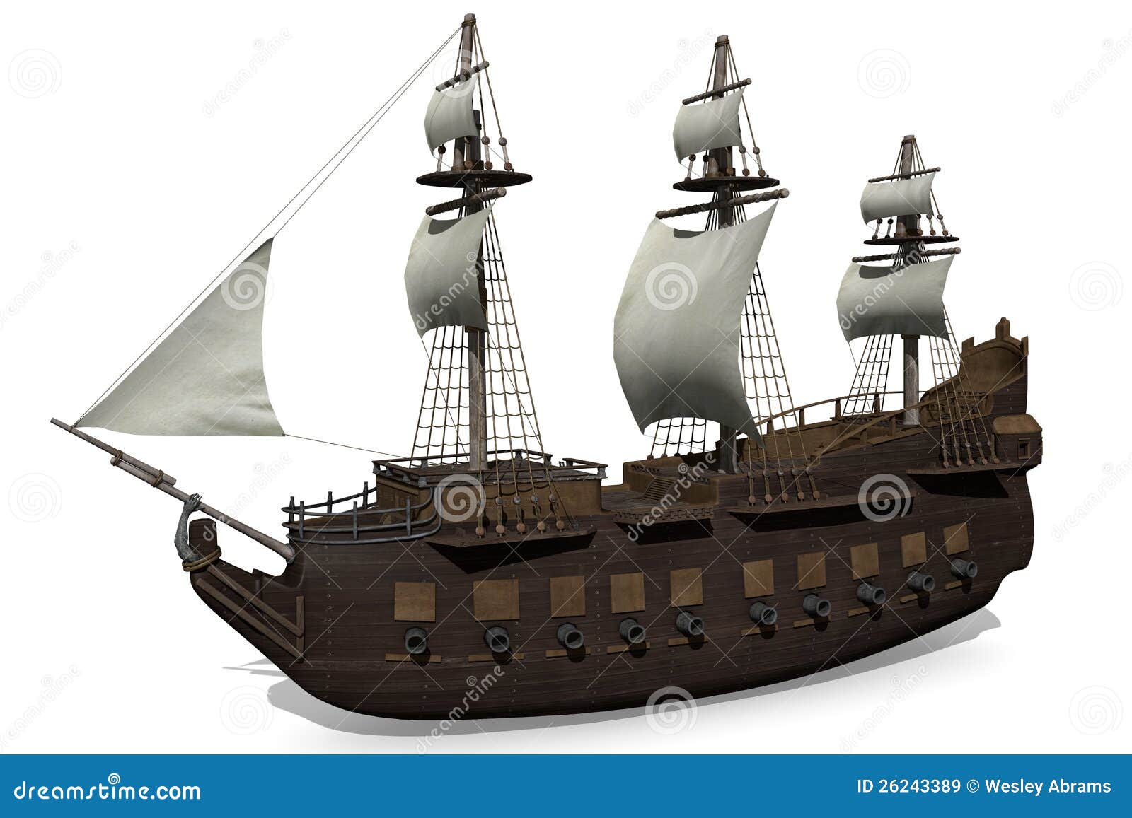 Medieval Ship Royalty Free Stock Images - Image: 26243389