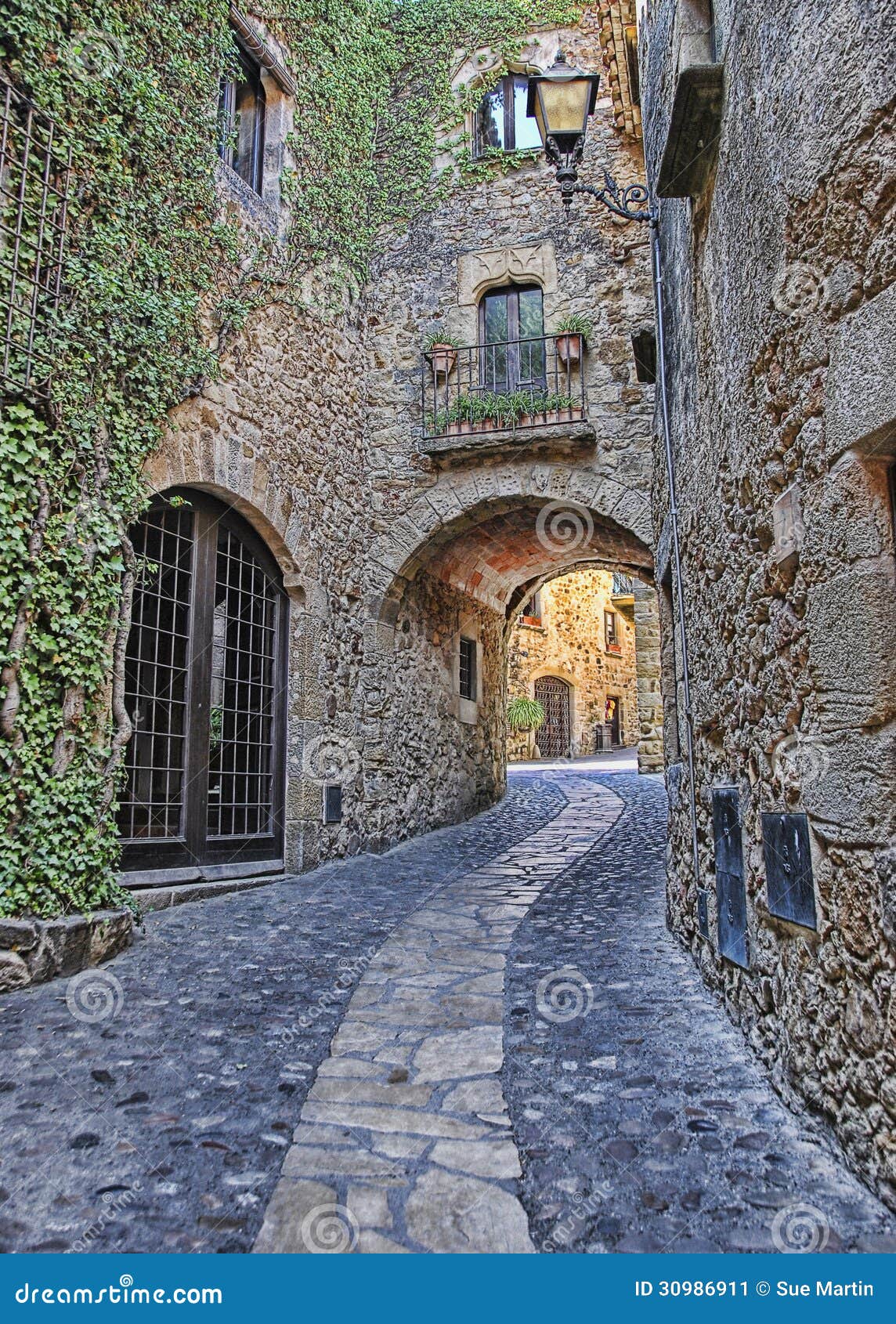 Medieval Spain stock image. Image of building, scenic 30986911