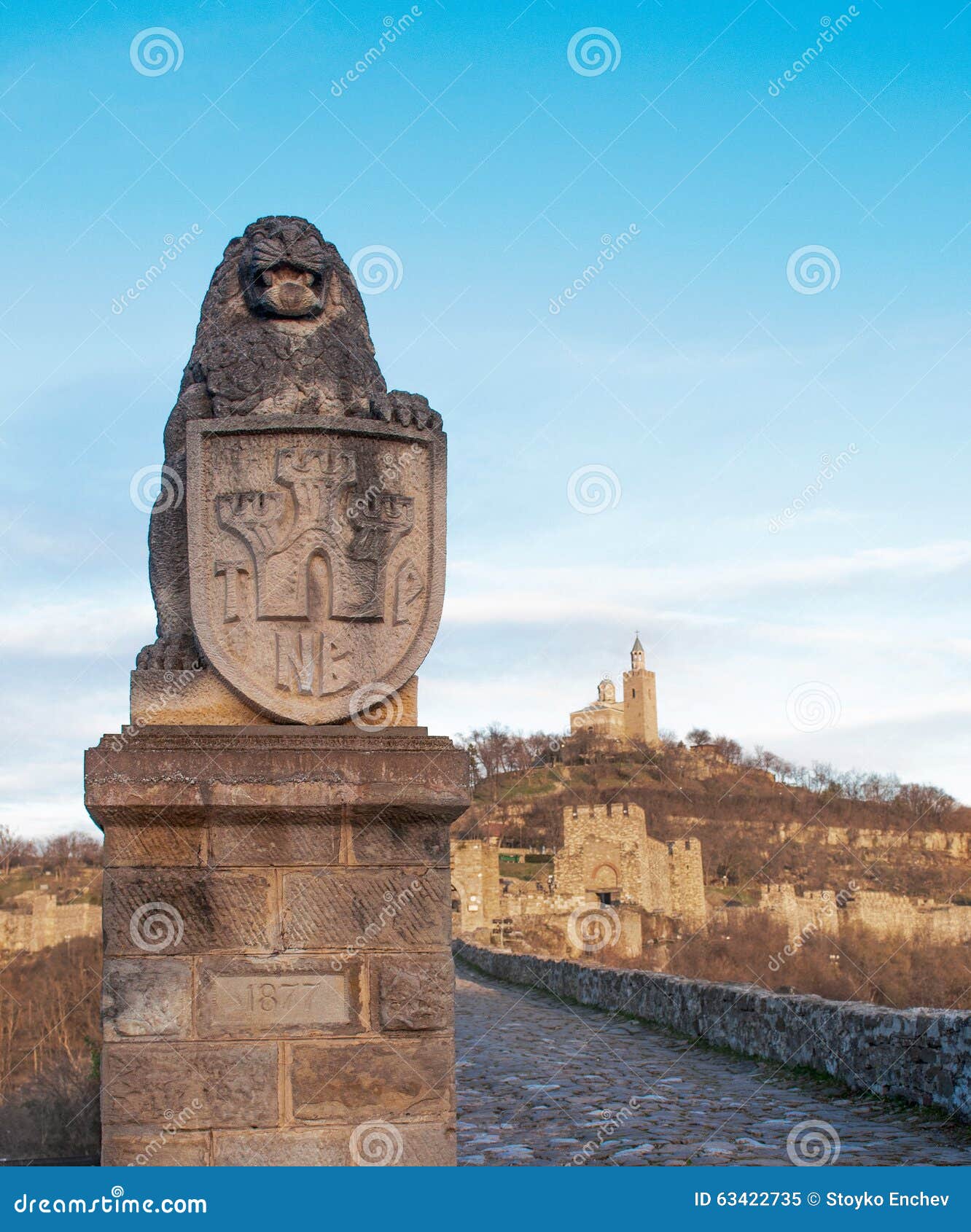 medieval stronghold. the fortress of tsarevets.