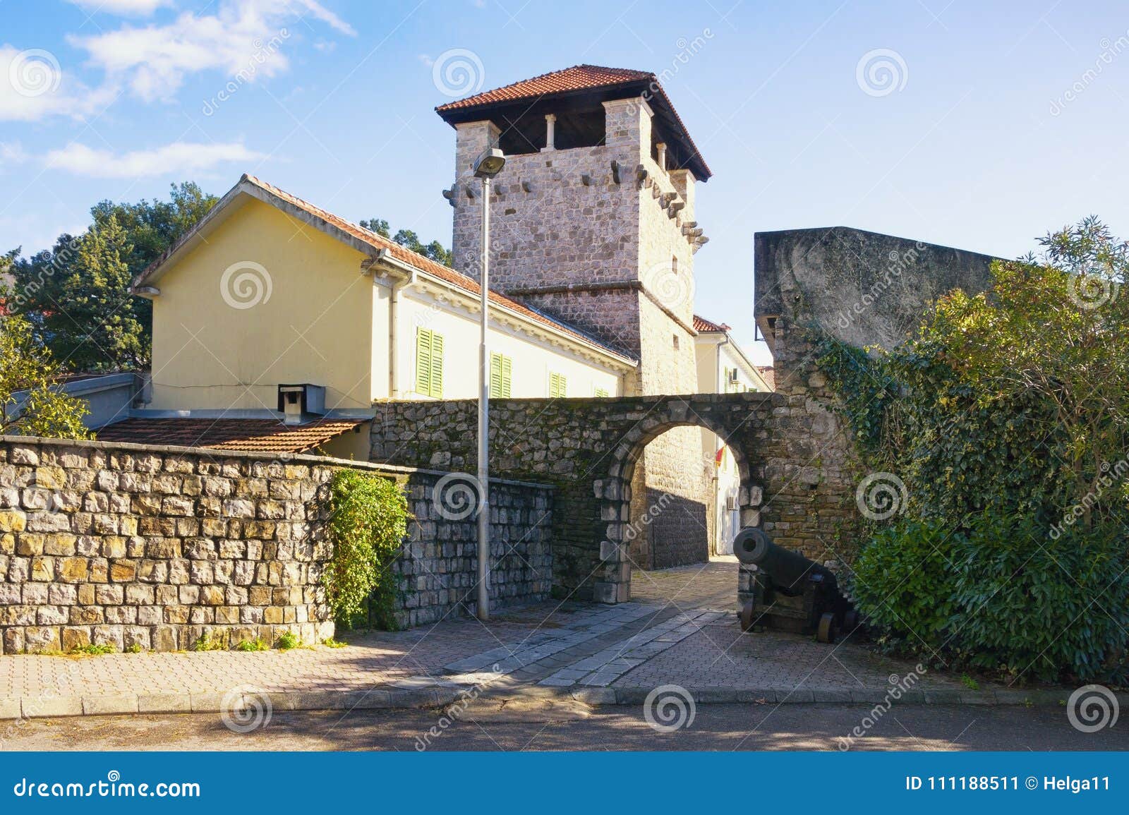 medieval summer house of the buca family . tivat city, montenegro