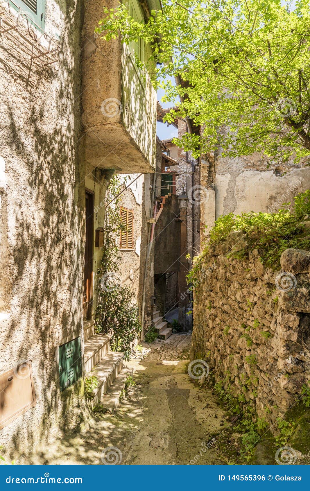 medieval town of artena, lazio, italy