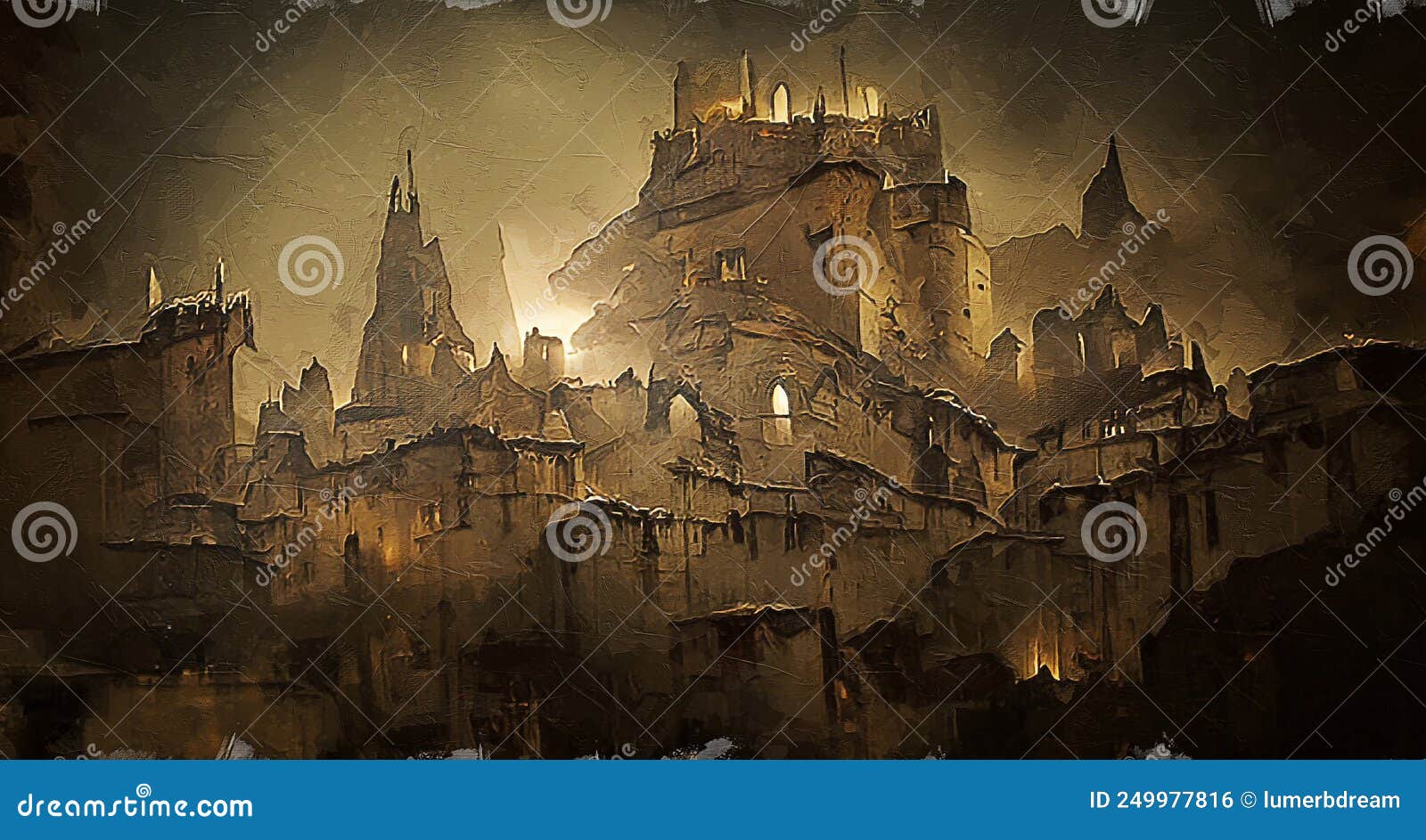 medieval town concept art