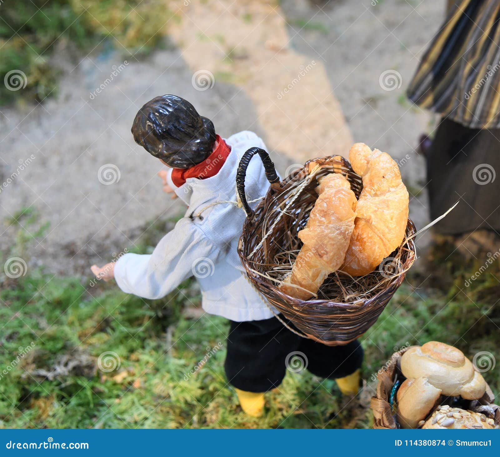 Medieval Village Baker Figurine Stock Photo - Image of tasty, occasion