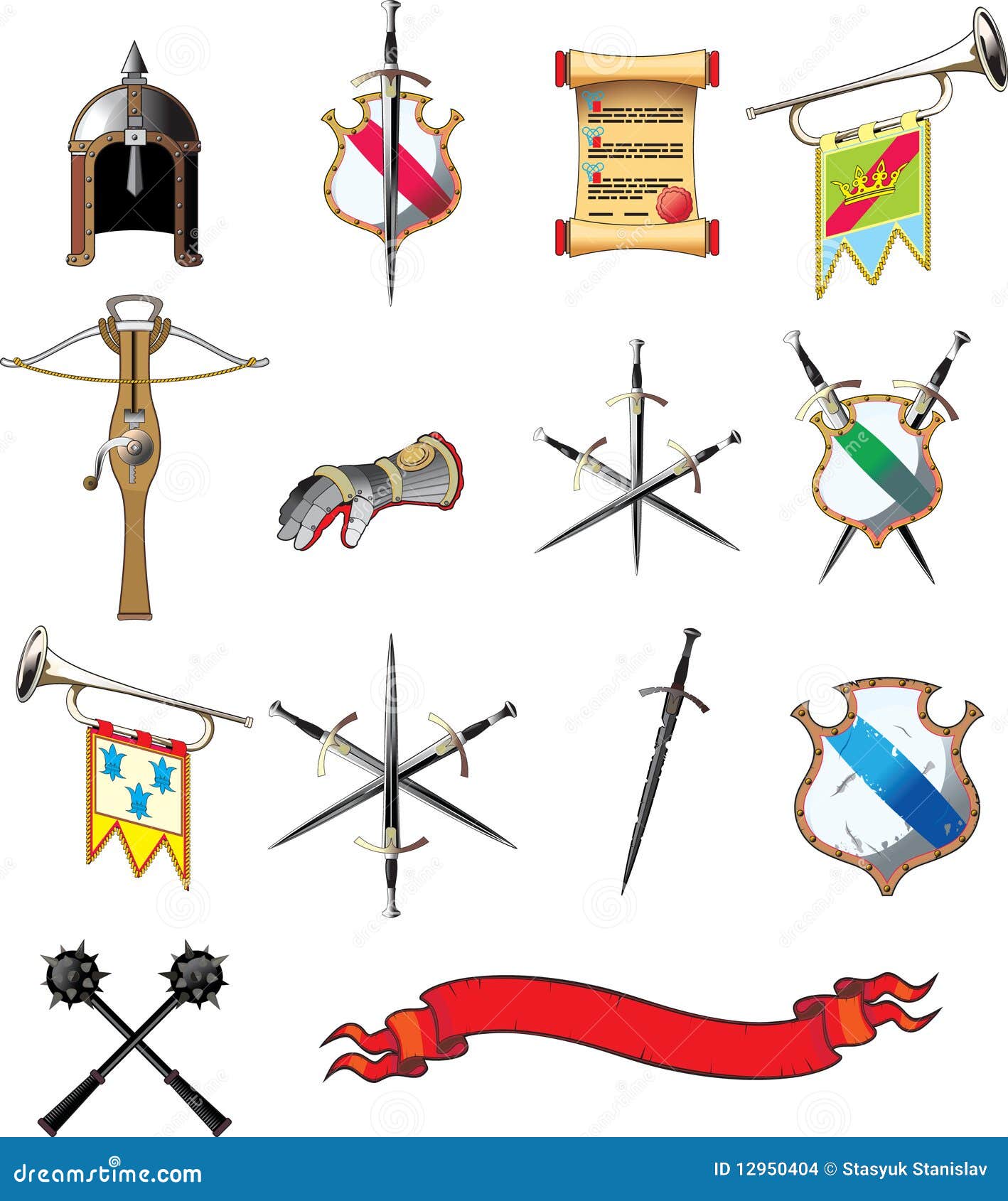 Cartoon Crossed Swords Isolated On White Background, Conflict, Medieval,  Culture Background Image And Wallpaper for Free Download