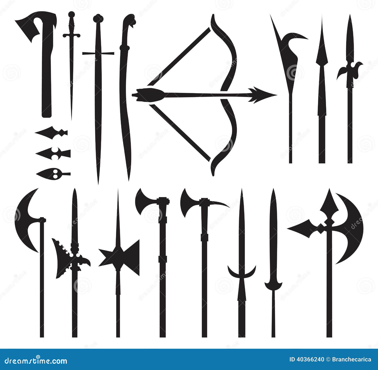 medieval weapon icons