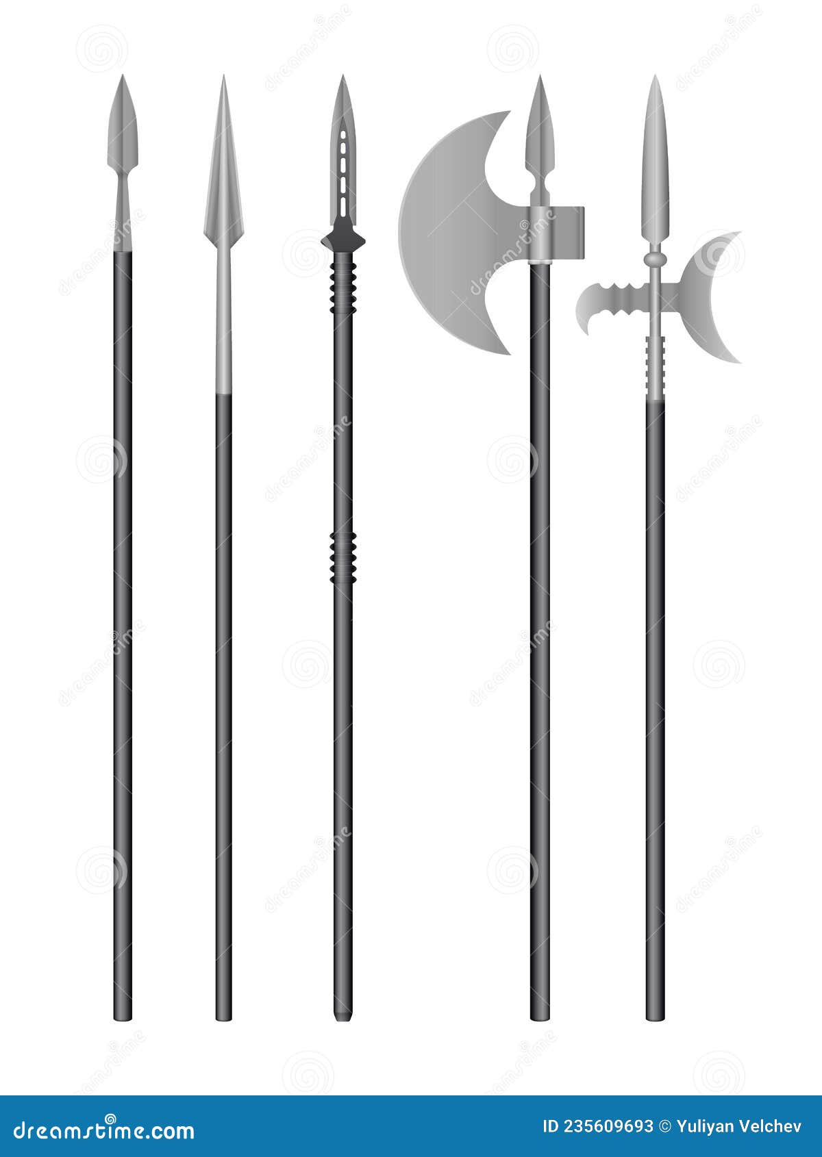 Medieval weapons stock vector. Illustration of fight - 235609693, image size:1200x1690