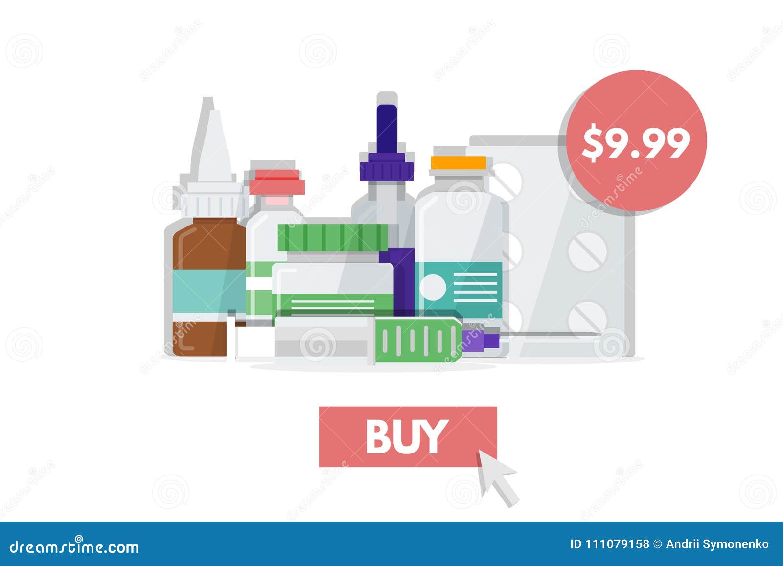 Medikationen Kaufen Und Kaufen Medizin Apothekenon Line Shopkonzept Vektor Abbildung Illustration Von Medizin Gesundheit