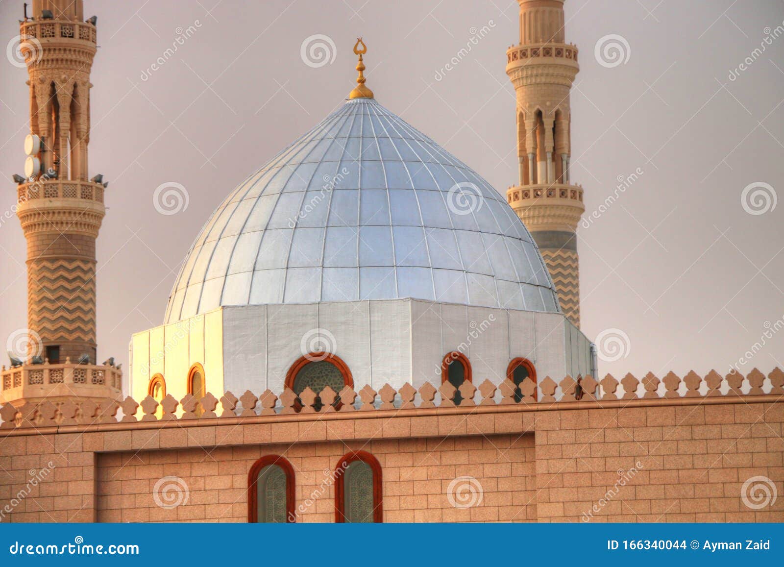 medina/saudi arabia - may 30, 2015: prophet mohammed mosque, al masjid an nabawi