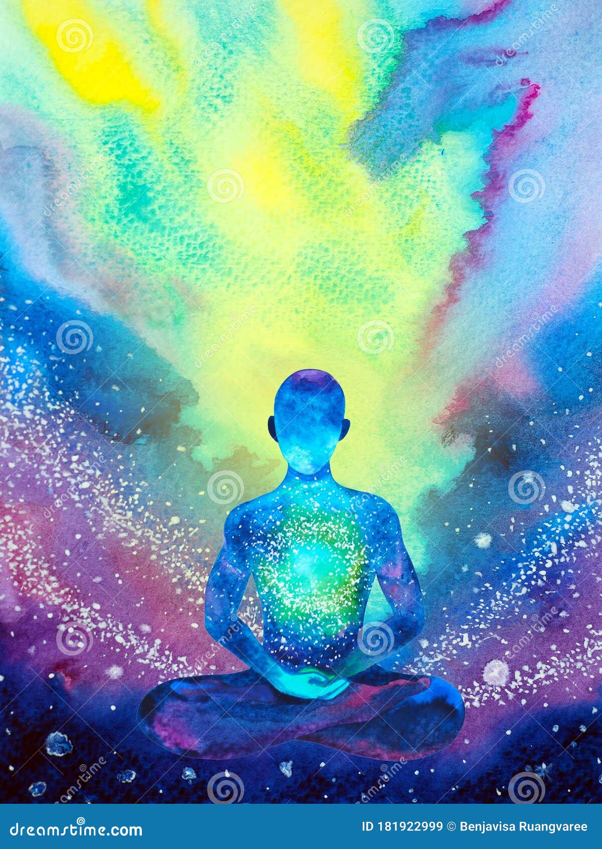 Chakras e seu significado pintura em tela meditação inspirador