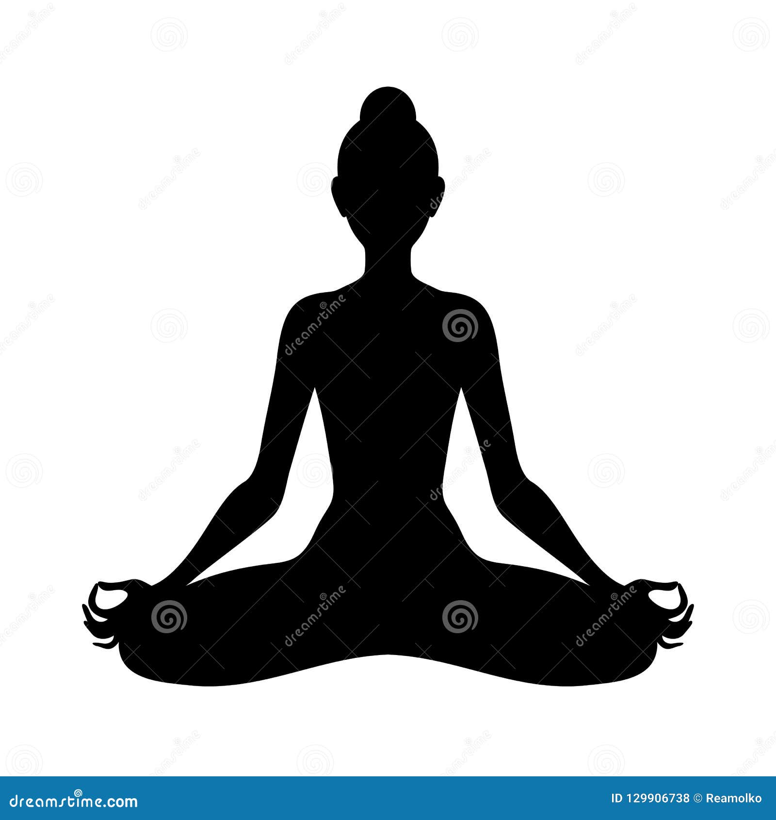 Lotus Pose Silhouette