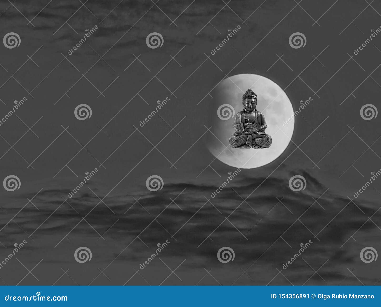 meditation whit the moonlight