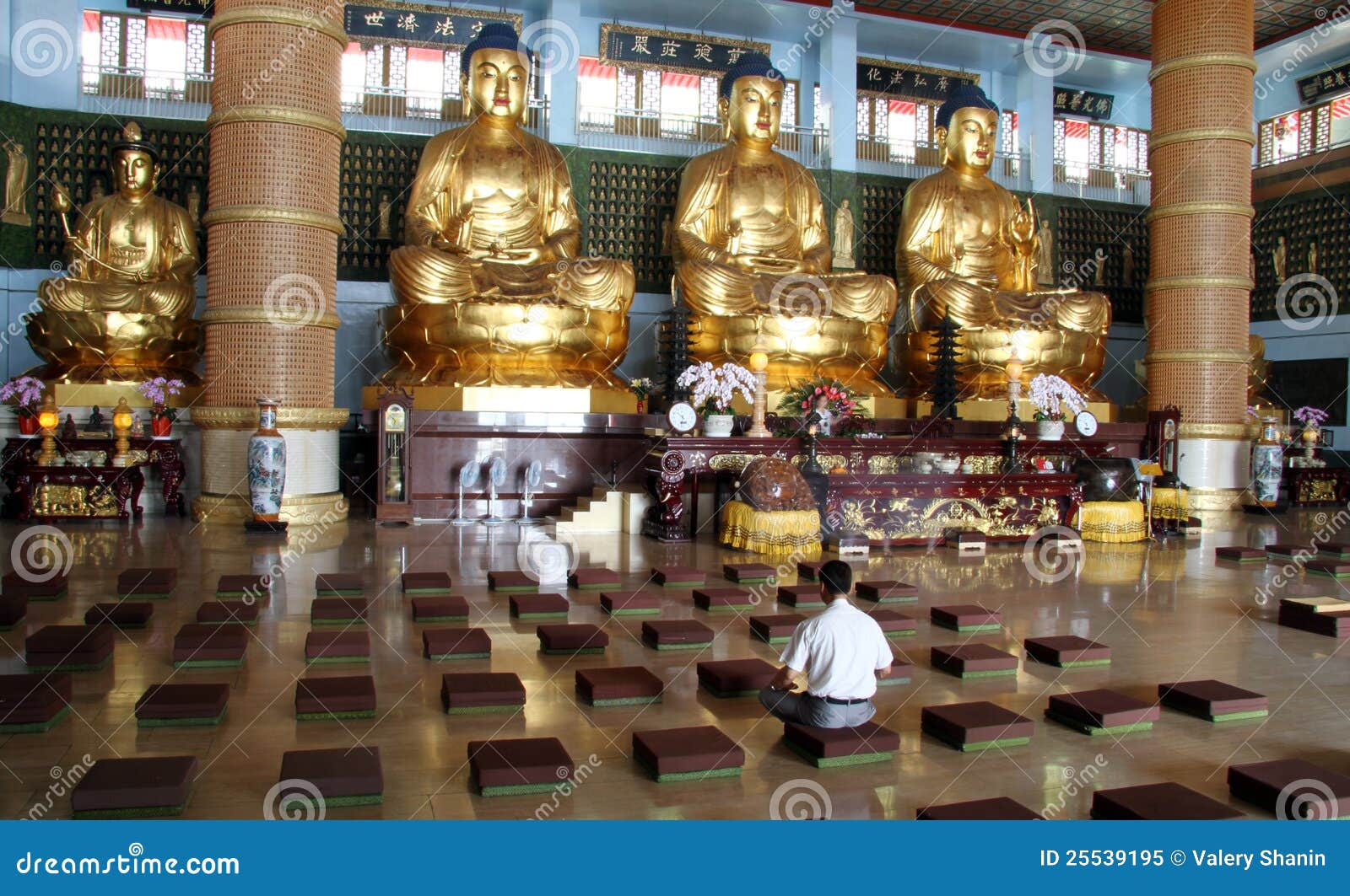 Meditation in temple editorial image. Image of color 25539195