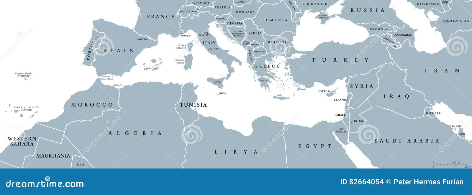 mediterranean basin political map