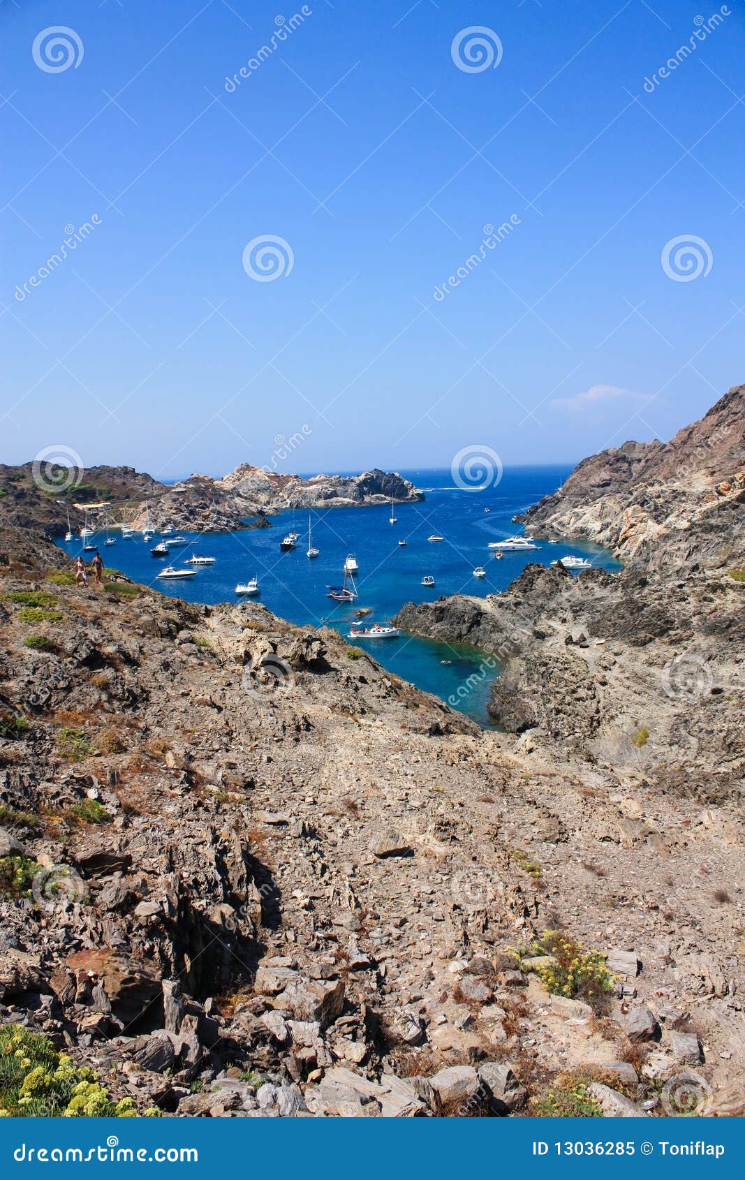 mediterranean. boats at cap de creus, costa brava