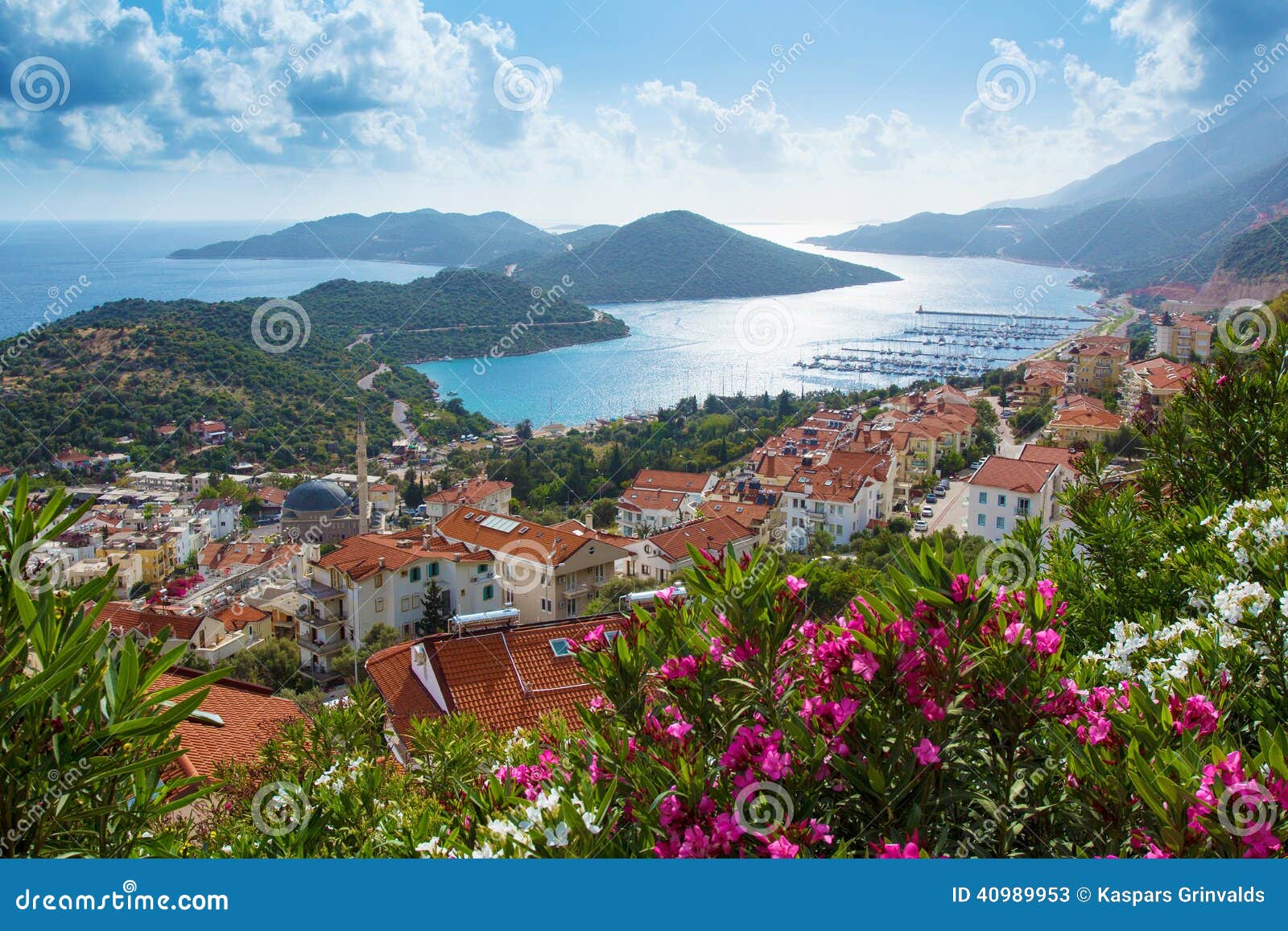 Mediterranean Coastline Stock Photo Image 40989953