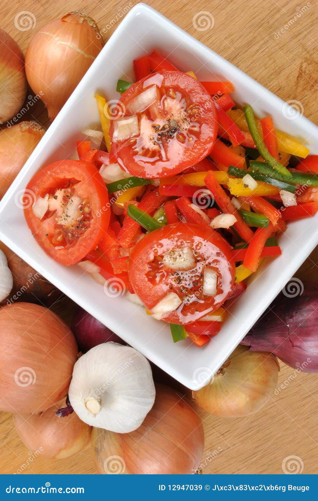 Mediterranean Paprika Salad Stock Image - Image of dieting, fine: 12947039