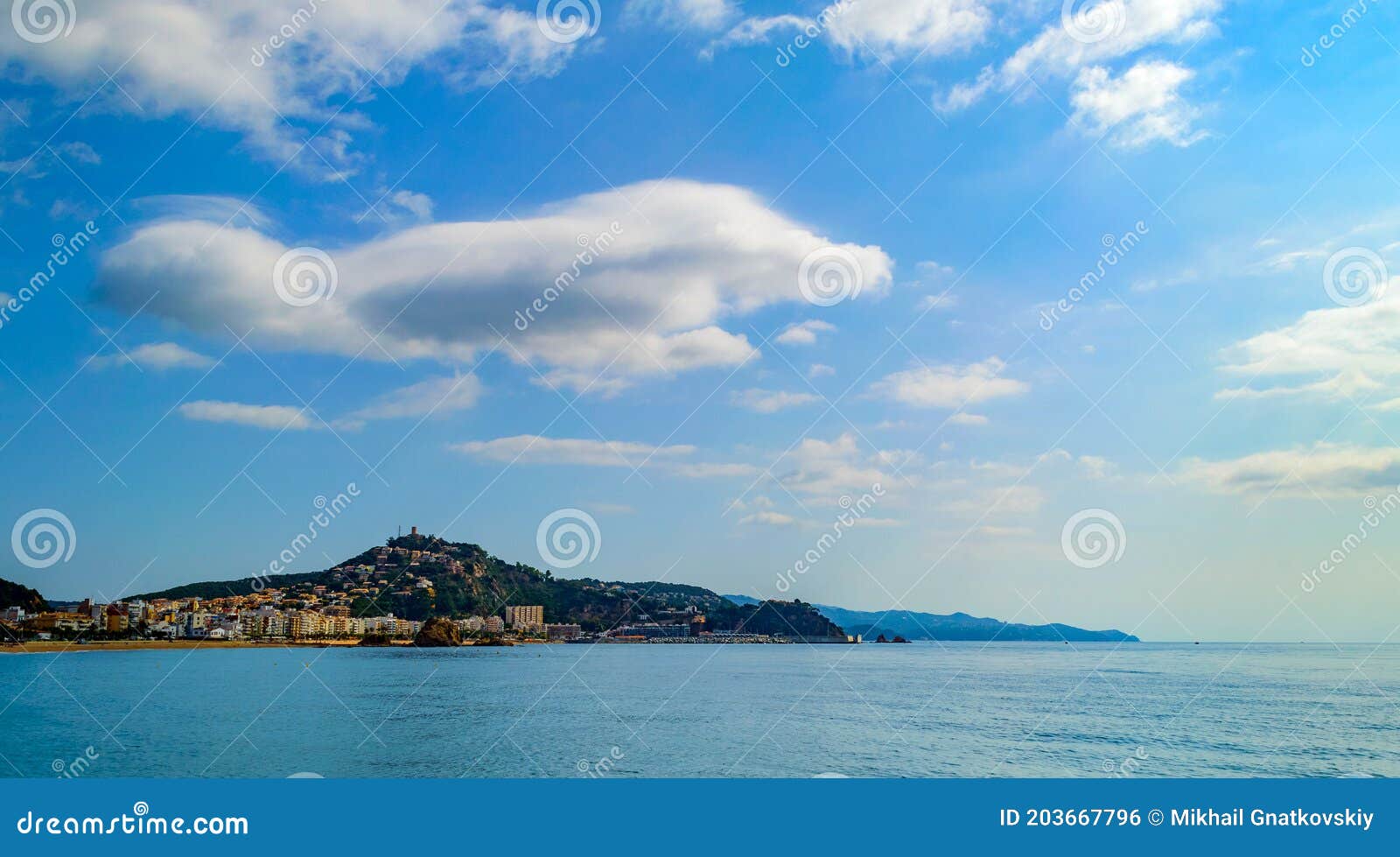 mediterranean sea coast, catalonia, spain