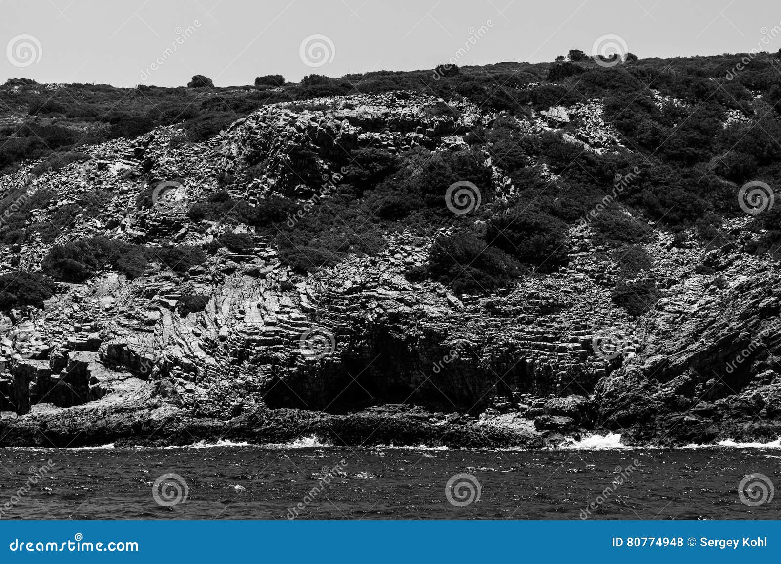 Mediterranean Sea. Crete. Greece Stock Photo - Image of white ...