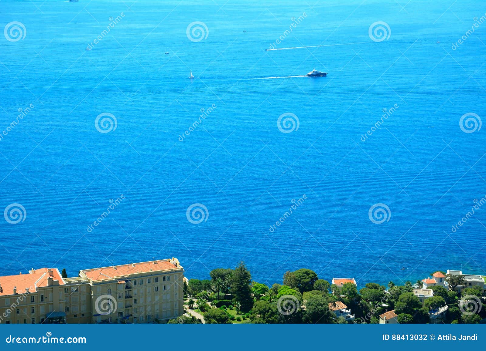 Mediterranean Sea, Riviera, France Stock Photo - Image of natural ...