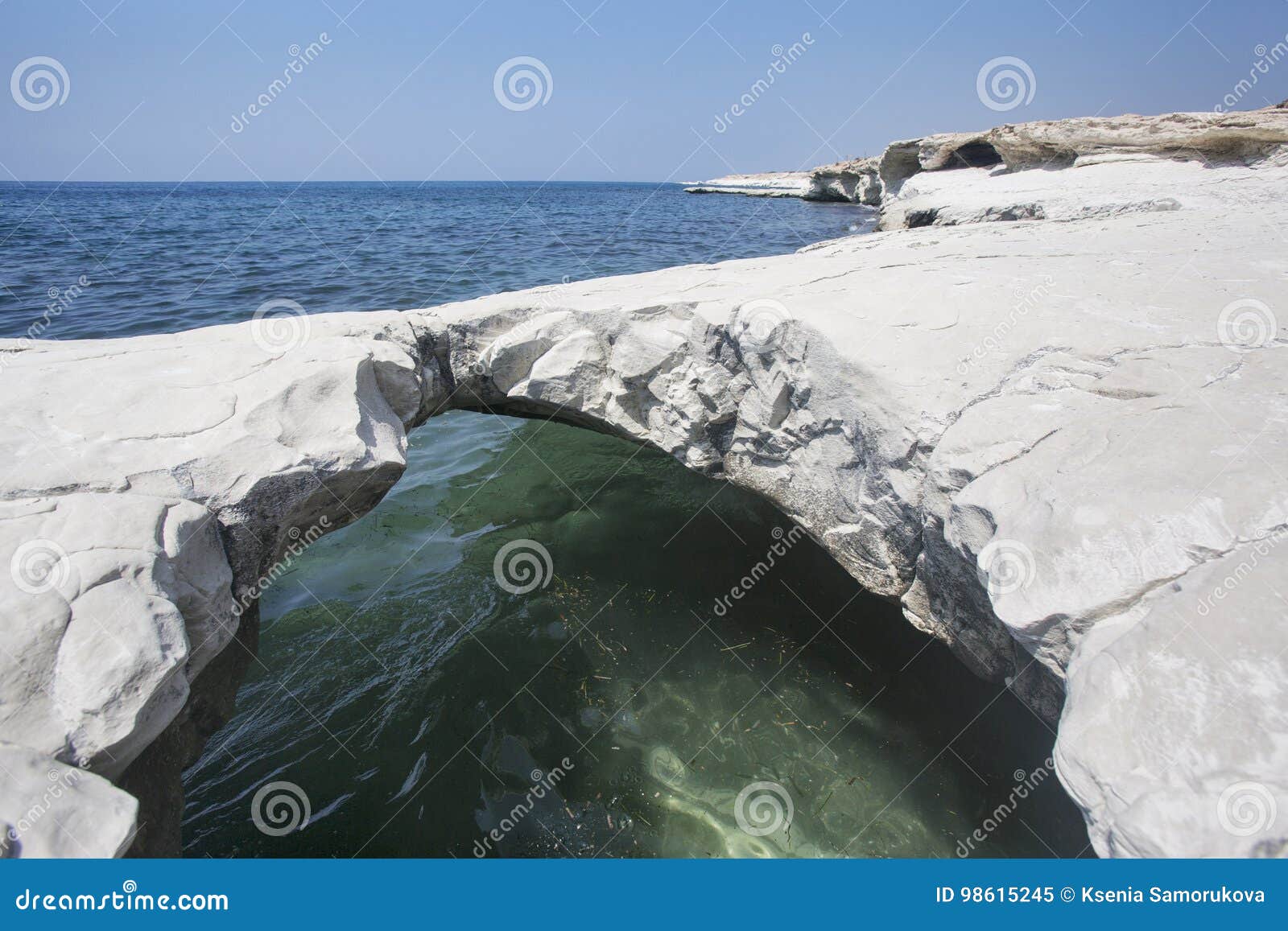 Mediterranean Sea Landscape. White Rocks Near Governor's Beach, Cyprus  Stock Photo, Picture and Royalty Free Image. Image 96212169.