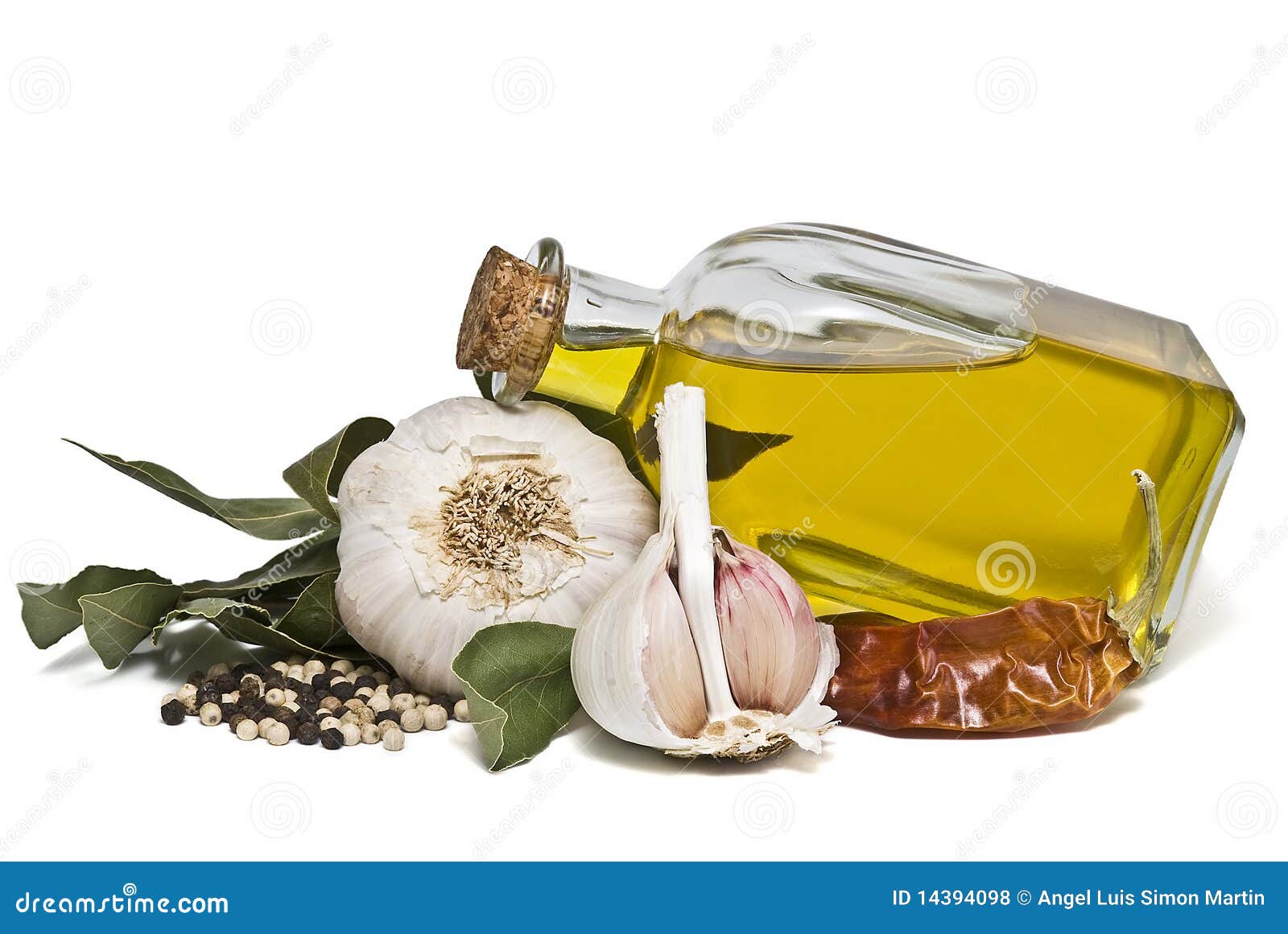 Mediterranean Spices and Olive Oil. Stock Photo Image of cuisine