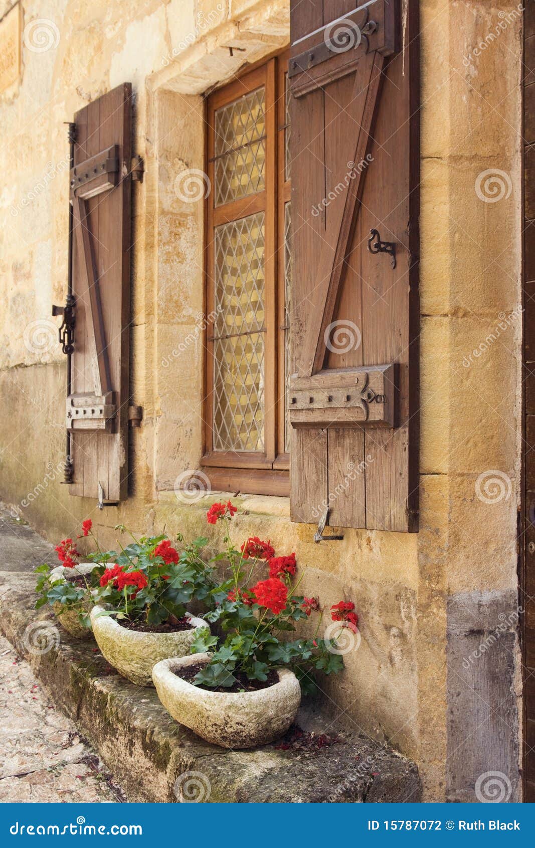 Mediterranean window boxes stock photo. Image of flower 15787072