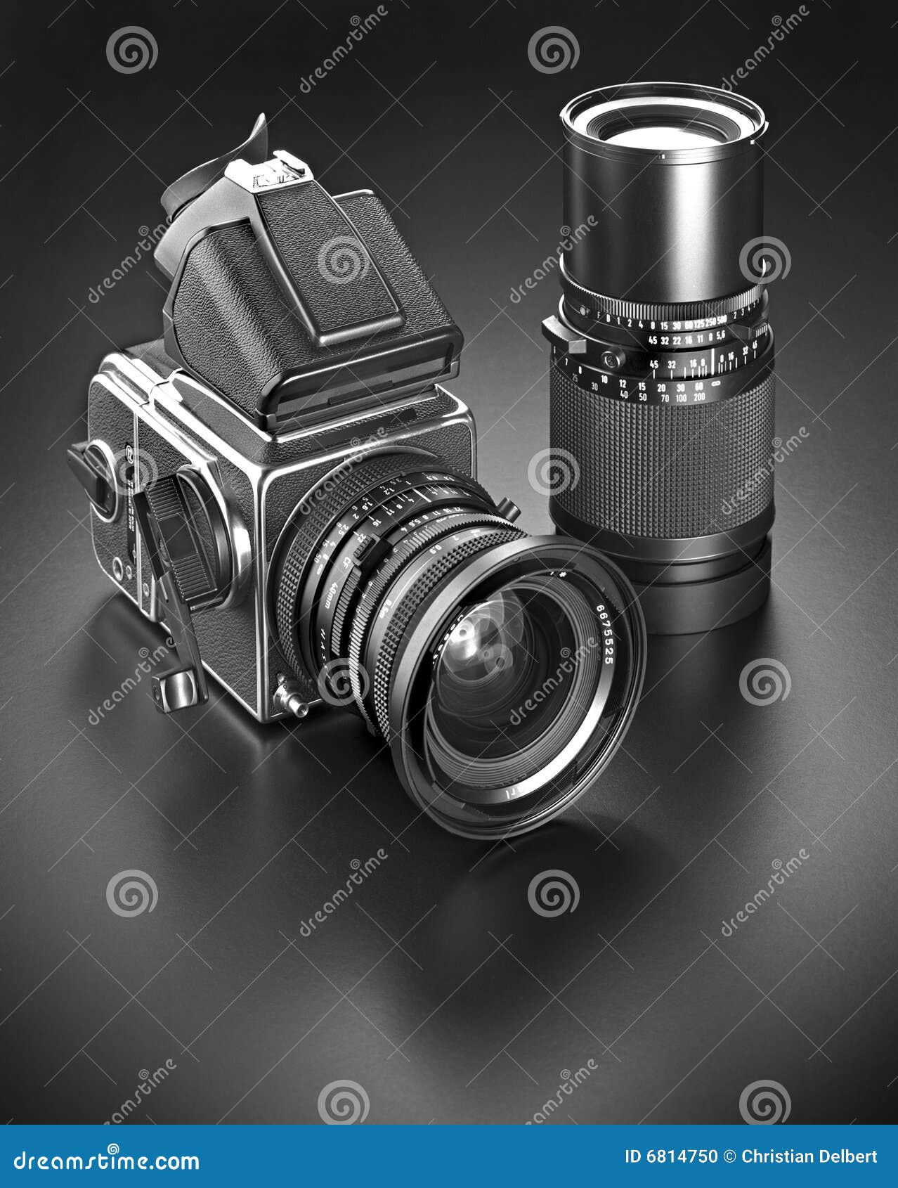 Medium format film camera stock photo. Image of format 6814750