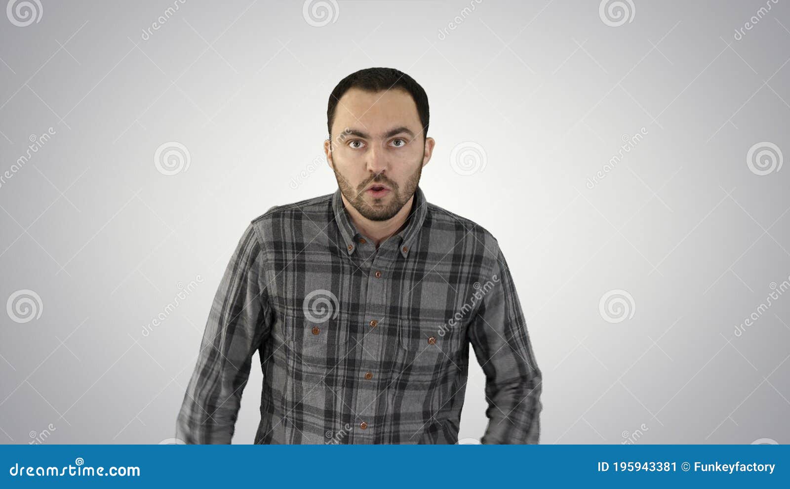 Man Starts Running, Speeding Up on Gradient Background. Stock Image ...