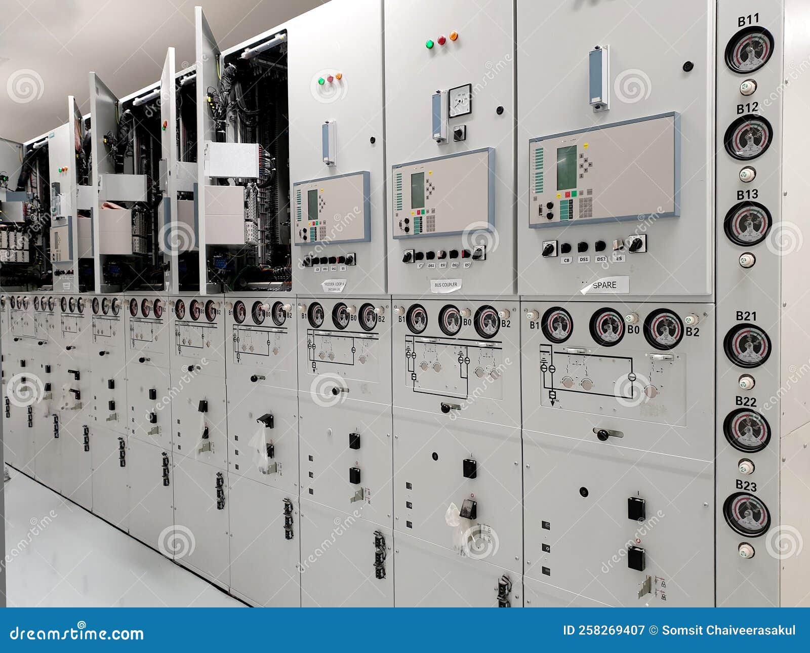 Medium Voltage Gas Insulated Switchgear GIS Stock Image medium-voltage-gas-insulated-switchgear-gis-stock-image