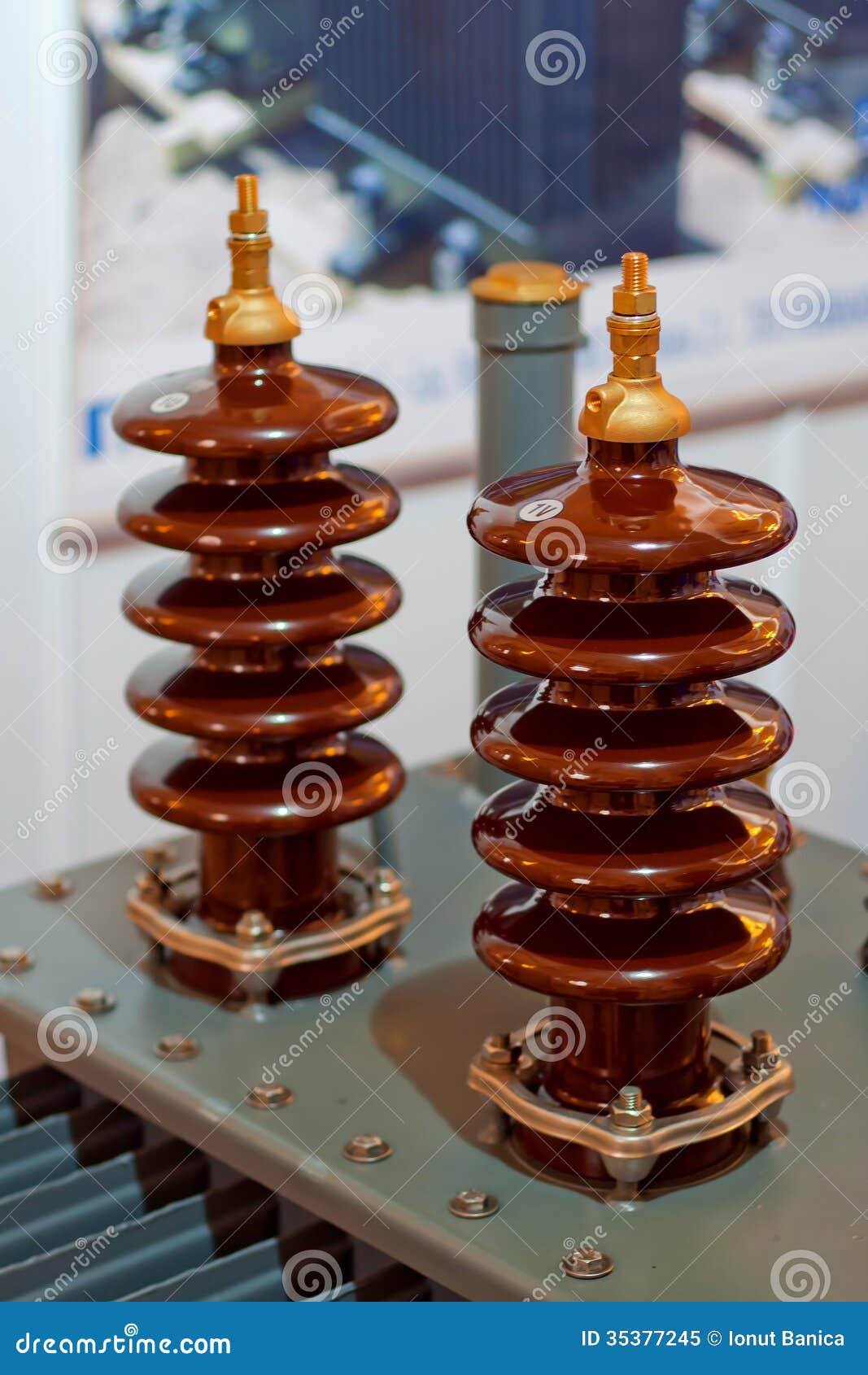 Medium Voltage insulators stock image. Image of dielectric - 35377245