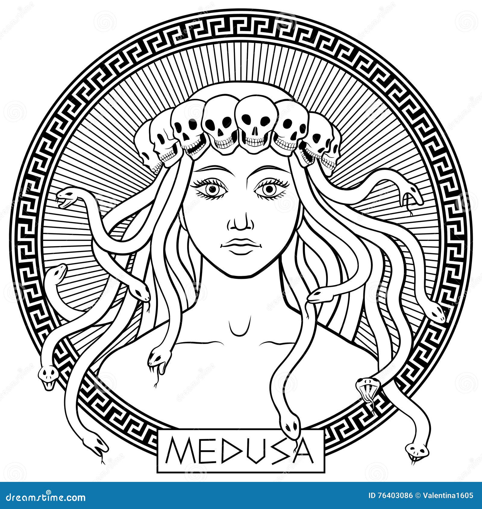 Medusa Gorgon Libera da Diritti
