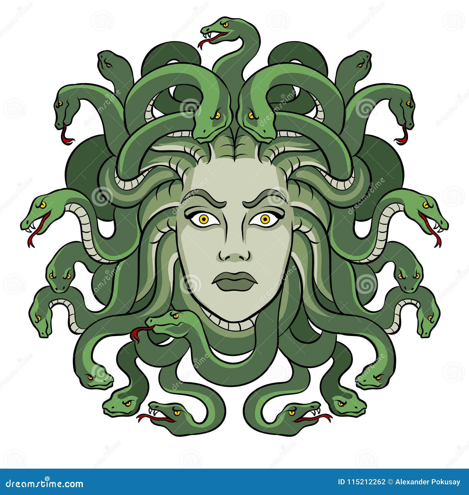 medusa greek myth creature pop art 