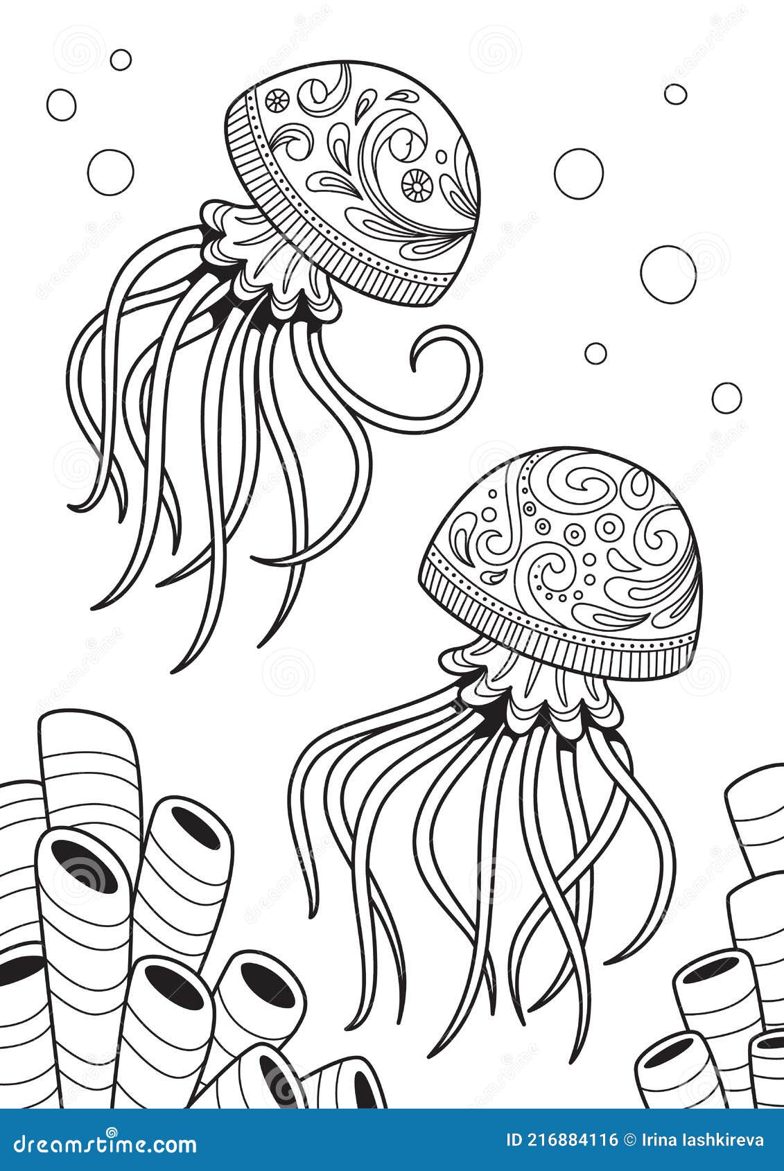 Medusas Antiestrés Garabato Para Colorear Libro Página Para Adultos. Animal Marino Estilizado Zentangle. Ilustración En Blanco Y N Ilustración del Vector - Ilustración de trazado, vida: 216884116 Medusas Antiestrés Garabato Para Colorear Libro Página Para Adultos. Animal Marino Estilizado Zentangle. Ilustración En Blanco Y N Ilustración del Vector - Ilustración de trazado, vida: 216884116